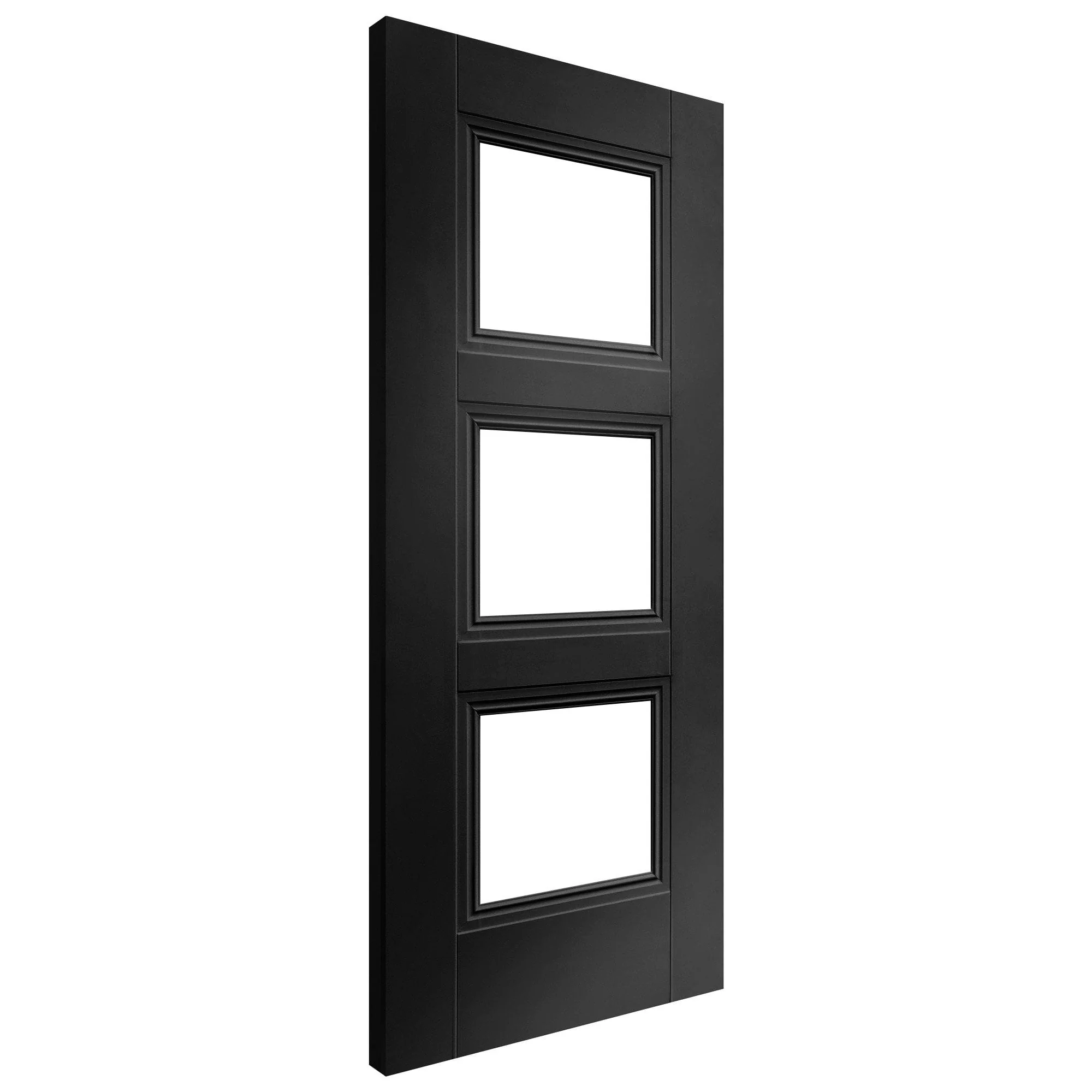 Black Internal Fully Finished Elegance Ripley 3 Light Clear Glass Door - Image 2