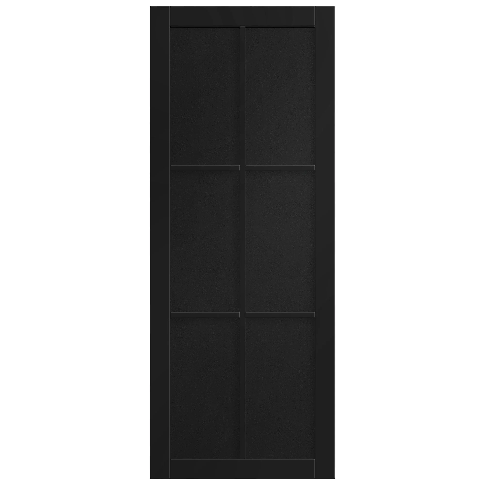 Black Internal Fully Finished Studio 6 Panel Door - Image 3