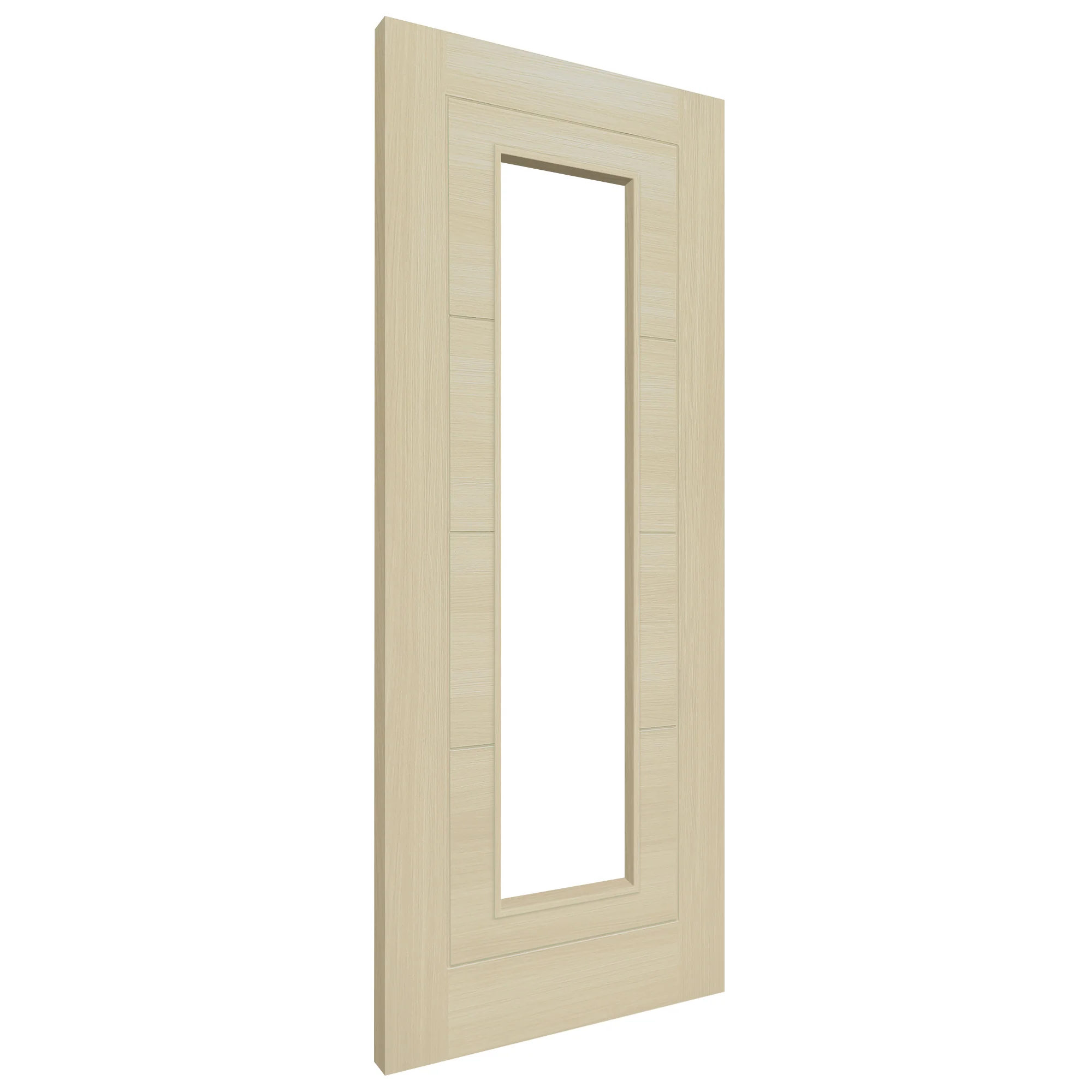 Blonde Oak Internal Fully Finished Endure Laminate Ladder Clear Glass Door - Image 2