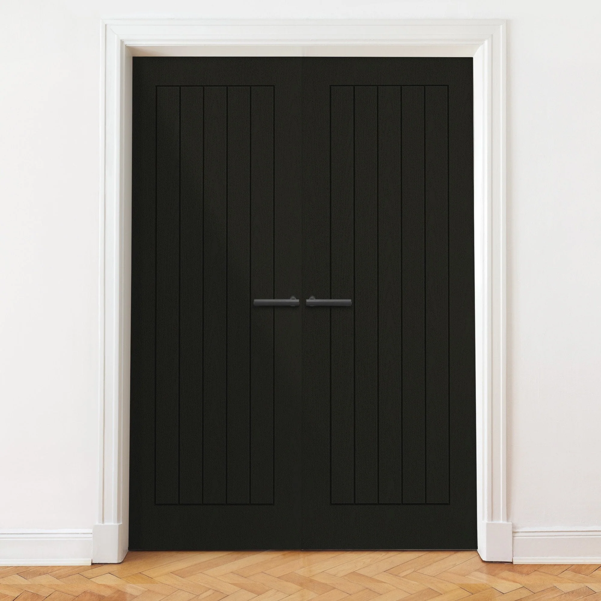 Internal Black Fully Finished Oak Farley Door Pair Door