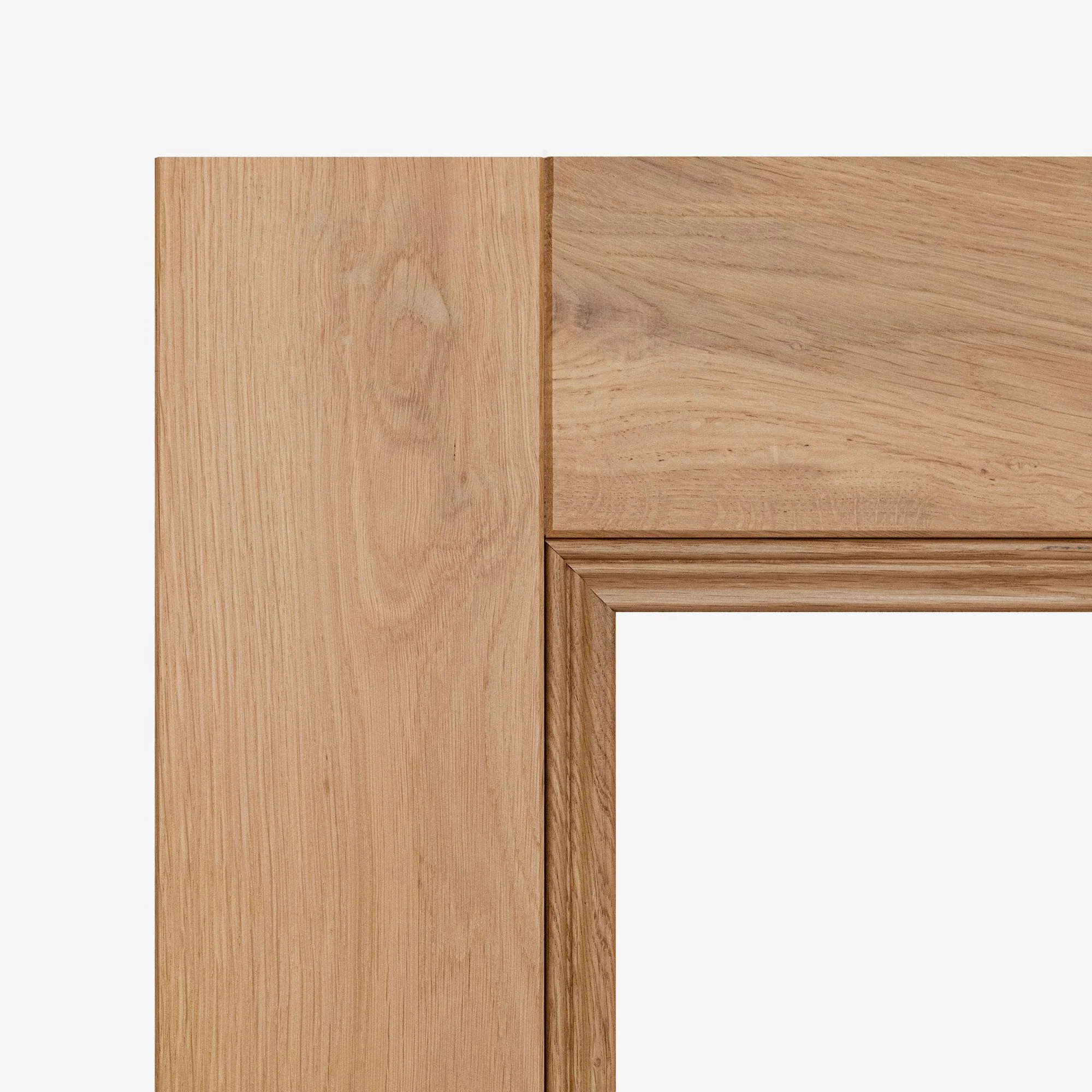 Internal Fully Finished Rustic Oak Victorian 2 Light Clear Glazed Door - Image 4