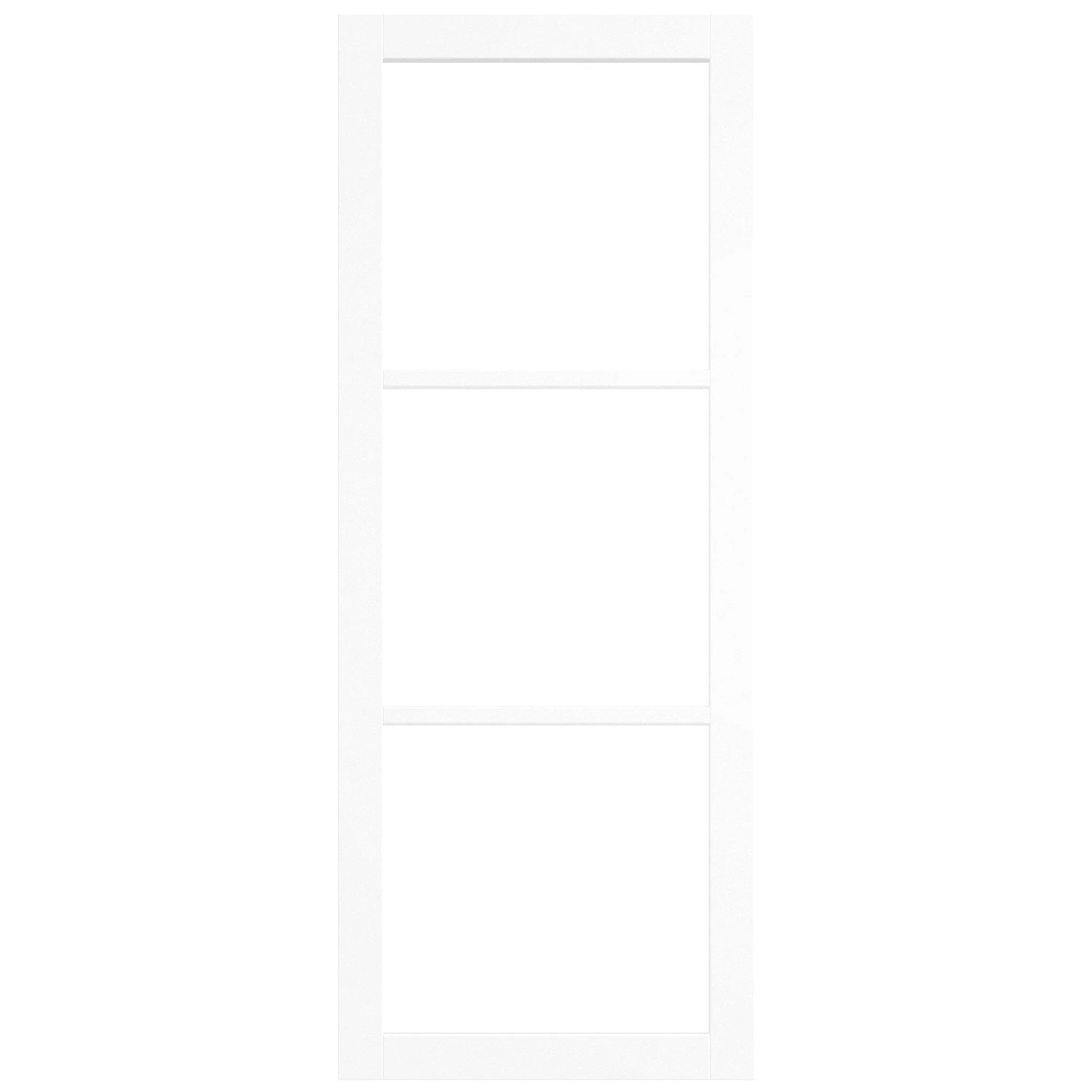 Internal Primed Studio Industrial 3 Light Clear Glass Door - Image 3