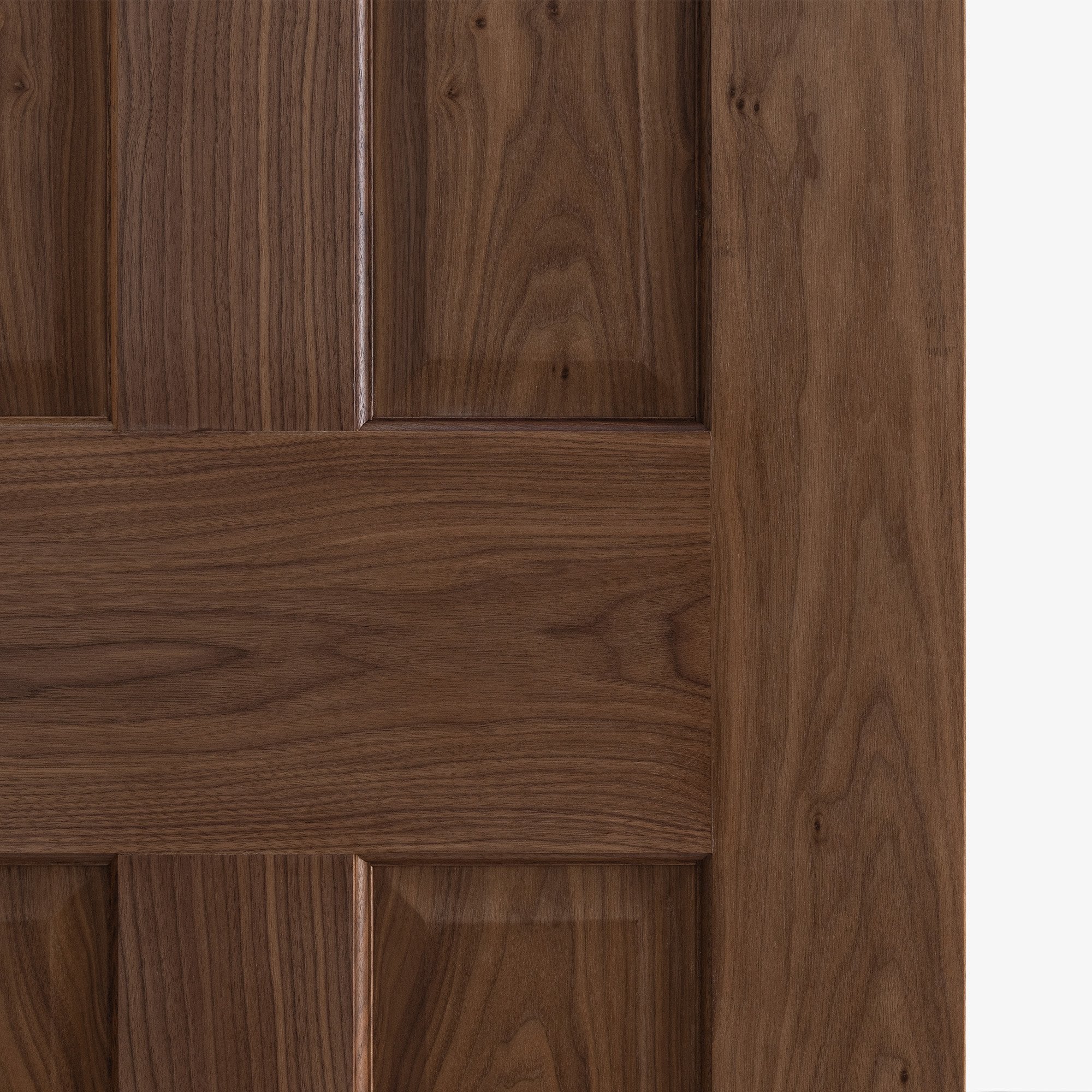 Internal Walnut Fully Finished 4 Panel Victorian Door - Image 5