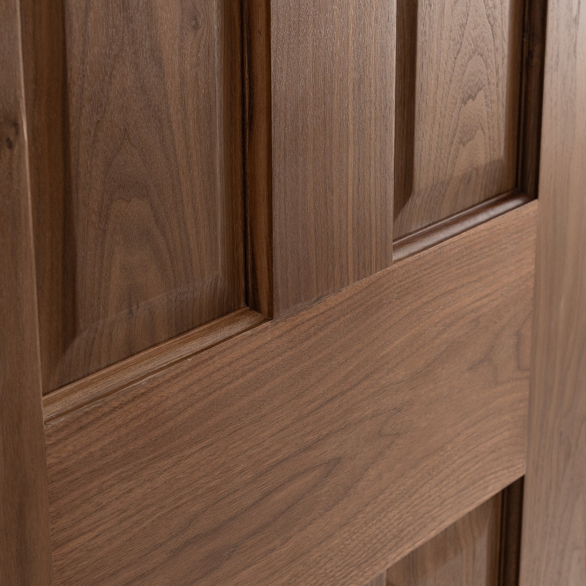 Internal Walnut Fully Finished 4 Panel Victorian Door - Image 7