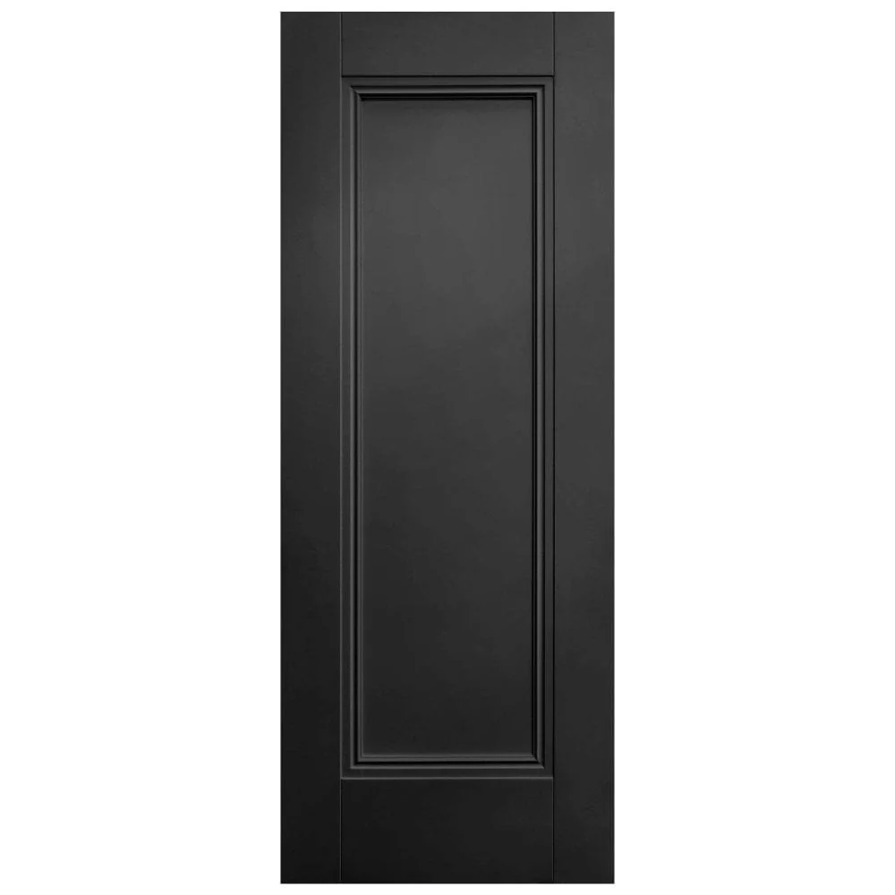Jet Black Internal Fully Finished 1 Panel Elegance Lancaster Door - Image 3