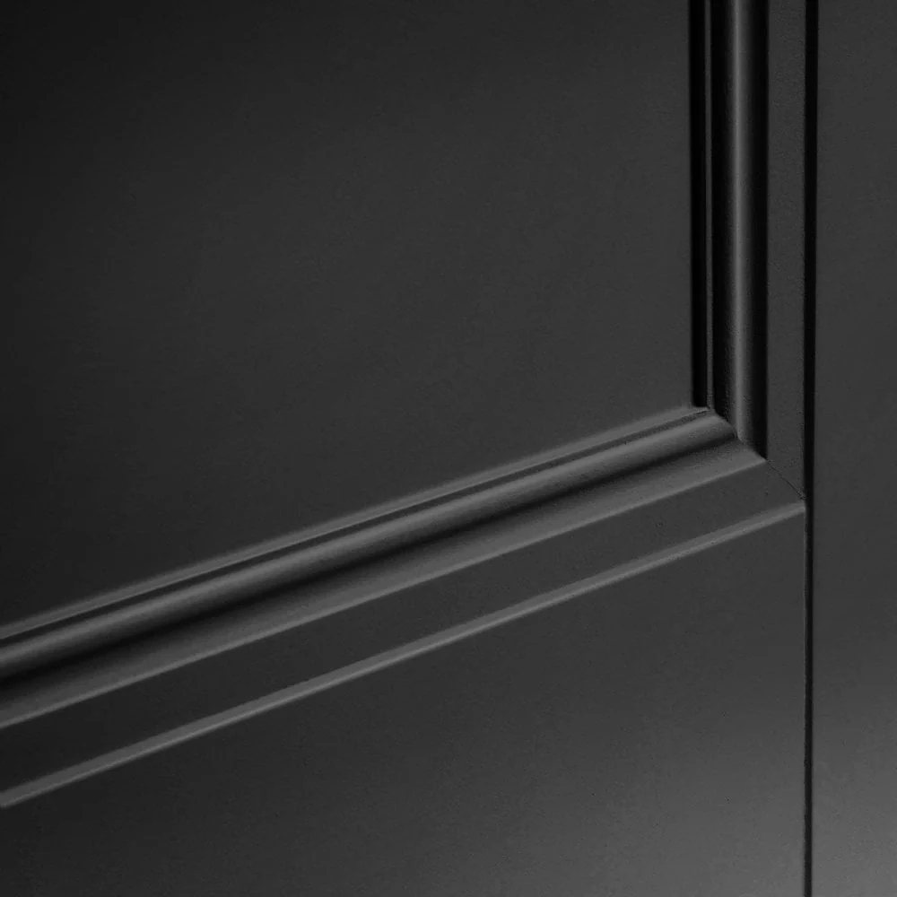 Jet Black Internal Fully Finished 1 Panel Elegance Lancaster Door - Image 4