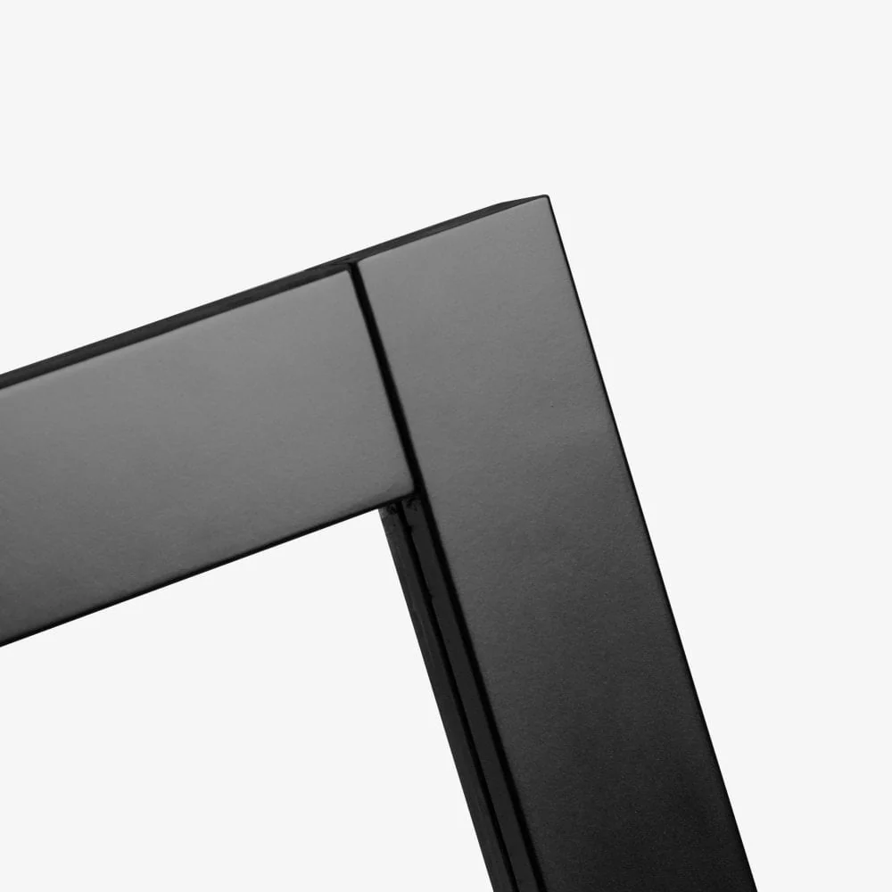 Jet Black Internal Fully Finished 8 Light Clear Glass Industrial Studio Door - Image 4