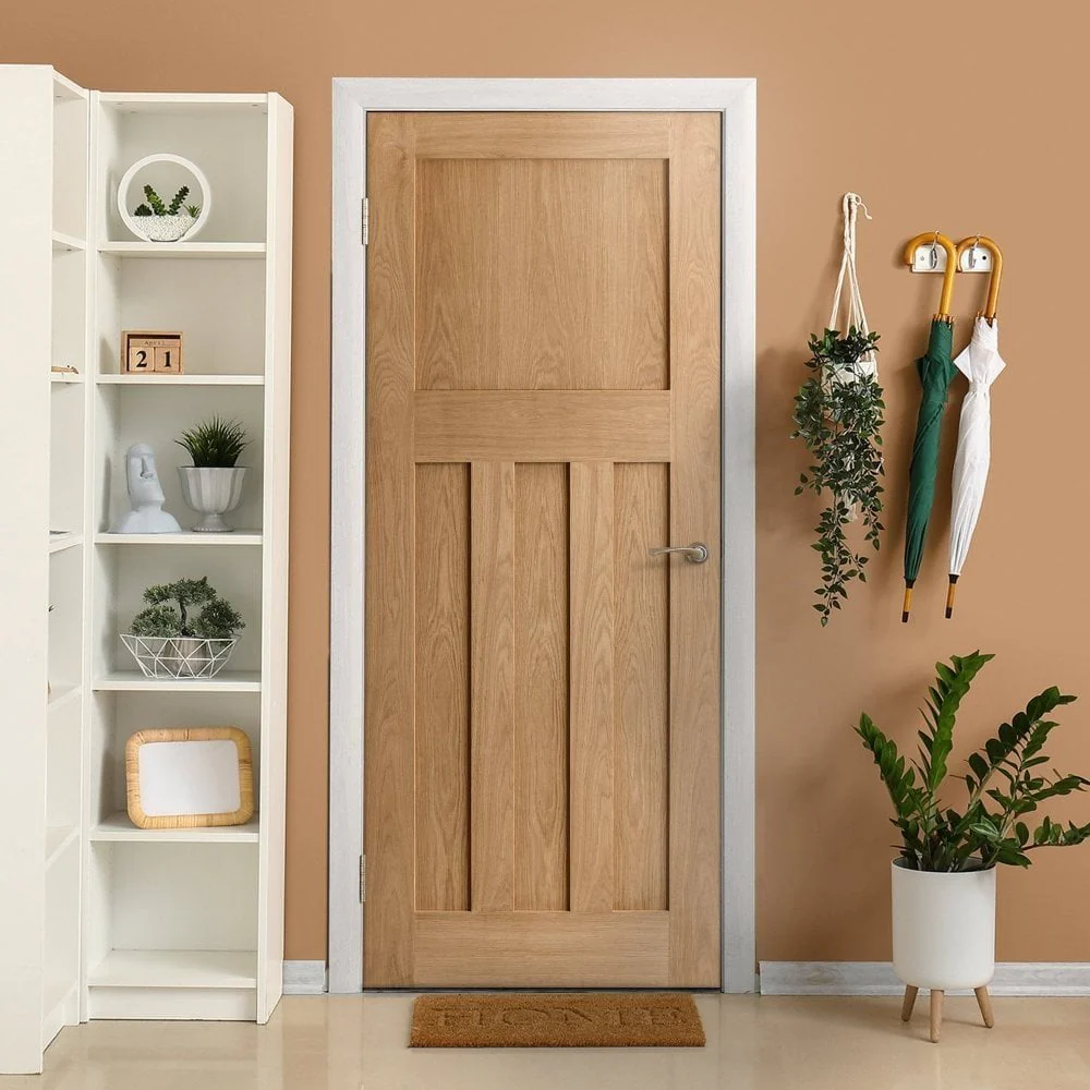 Oak Internal Fully Finished 1930's DX Made-to-Measure FD30 Fire Door
