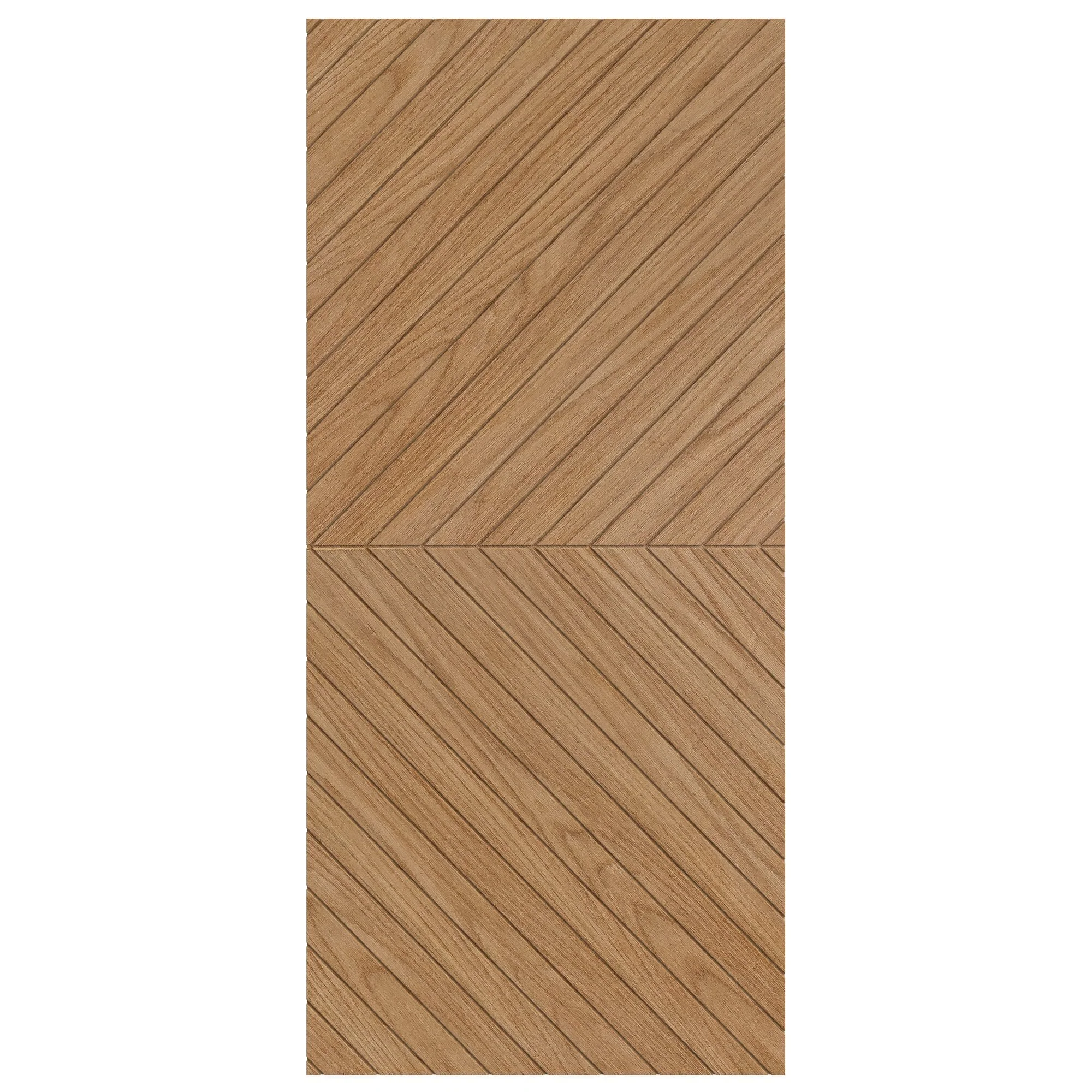 Oak Internal Fully Finished Chevron Barn Door - Image 2