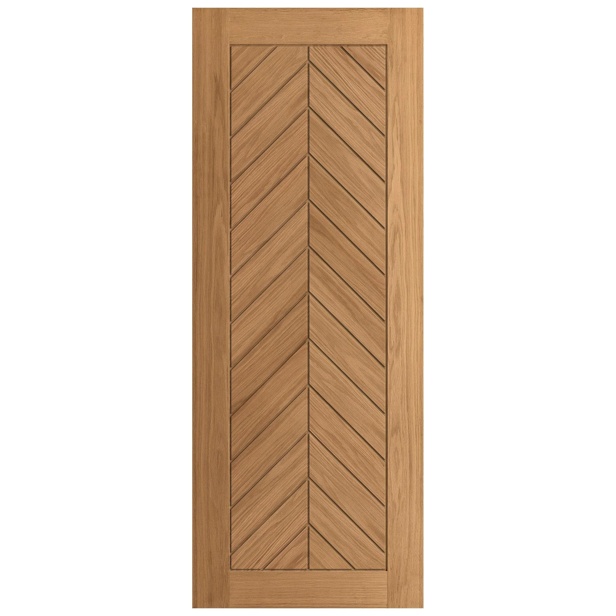 Oak Internal Fully Finished Chevron Door - Image 3