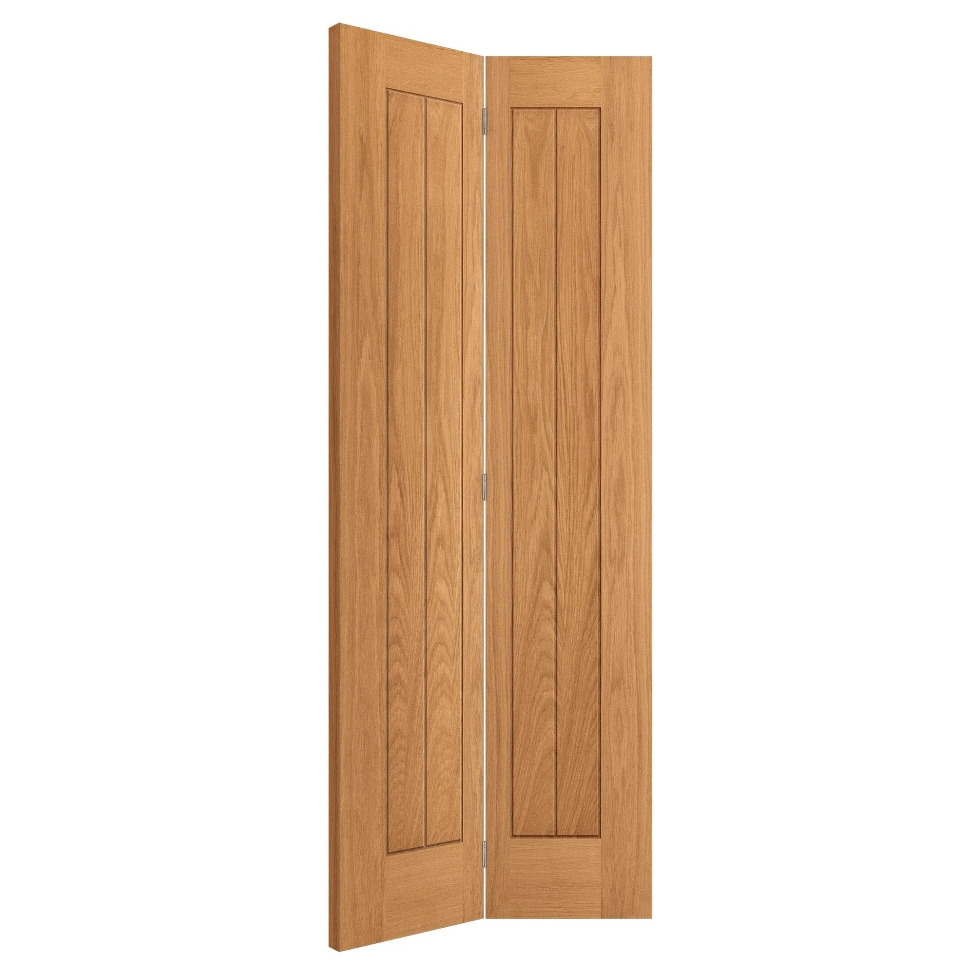 Oak Internal Fully Finished Farley 5 Panel Bi-Fold Door - Image 2