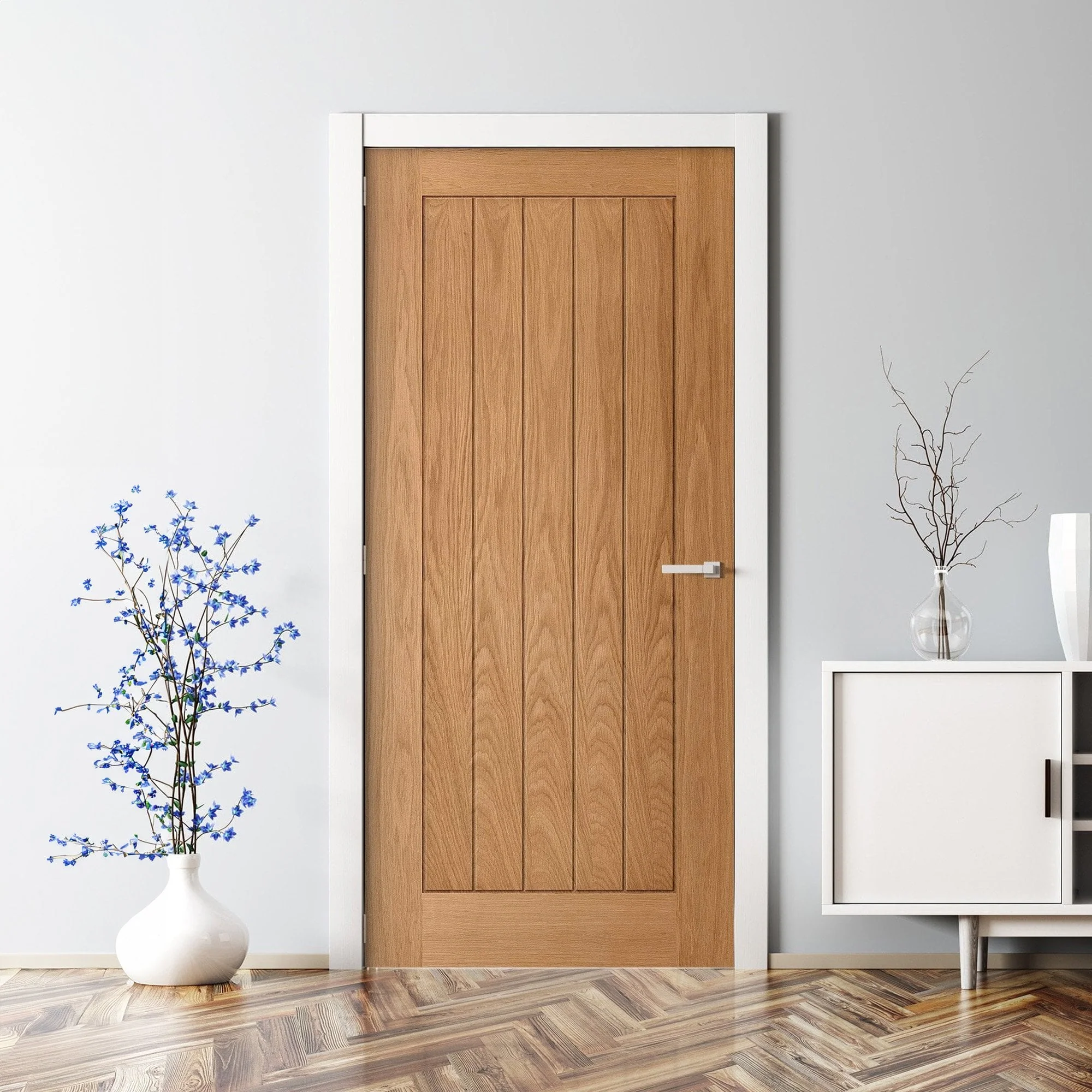 Oak Internal Fully Finished Farley Made-to-Measure FD30 Fire Door