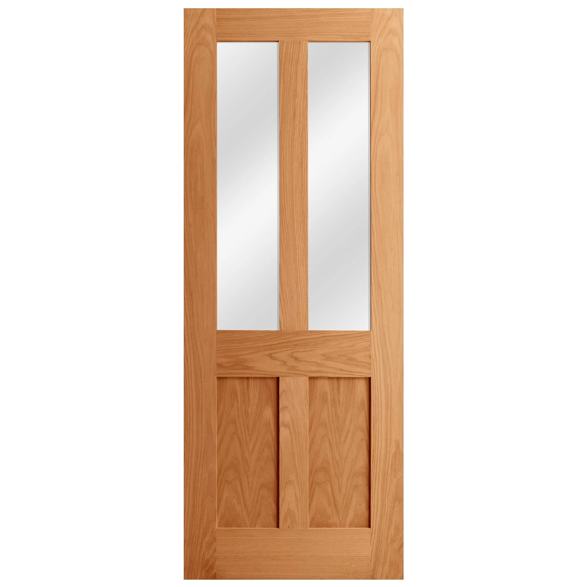 Oak Internal Fully Finished Malton 1 Light Clear Glass FD30 Fire Door (121946) - Image 3