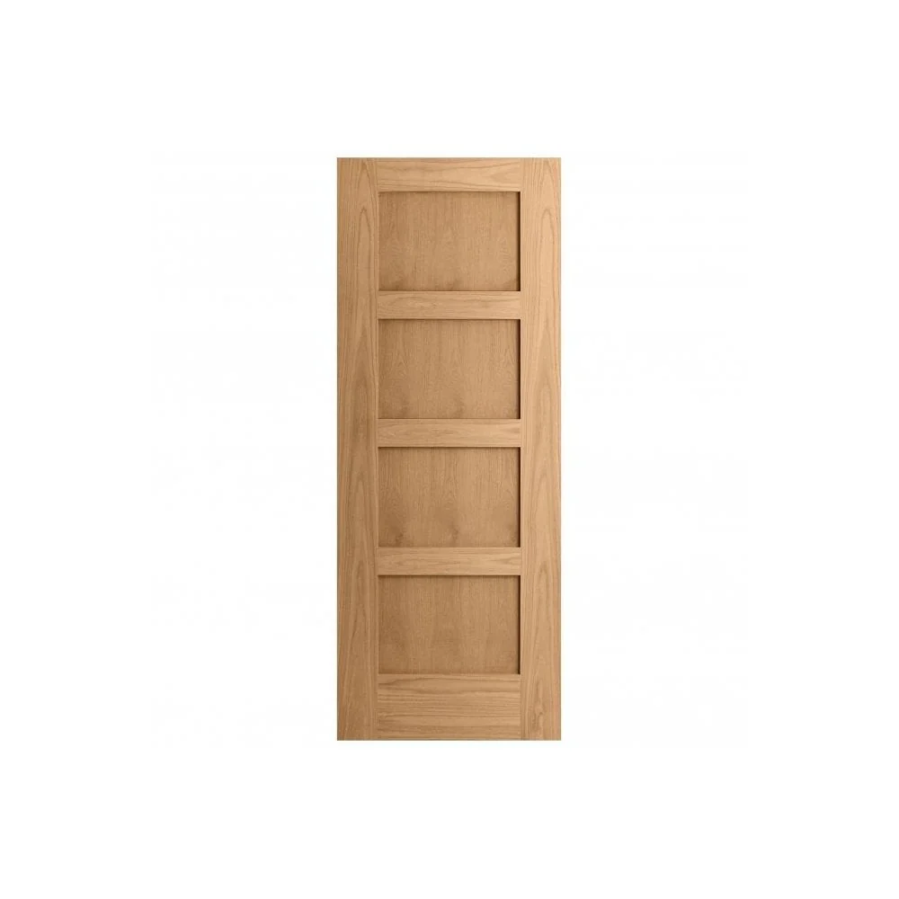 Oak Internal Fully Finished Shaker Made-to-Measure FD30 Fire Door - Image 3