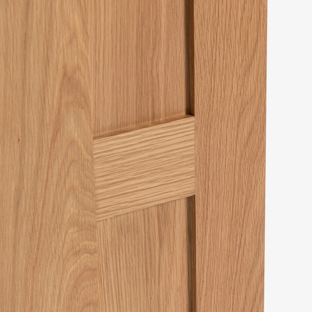 Oak Internal Fully Finished Stamford 4 Panel 1 Light Clear Glass Made-to-Measure Door - Image 4