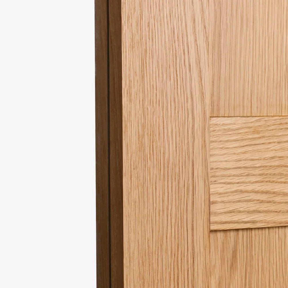 Oak Internal Fully Finished Stamford 4 Panel 1 Light Clear Glass Made-to-Measure Door - Image 5