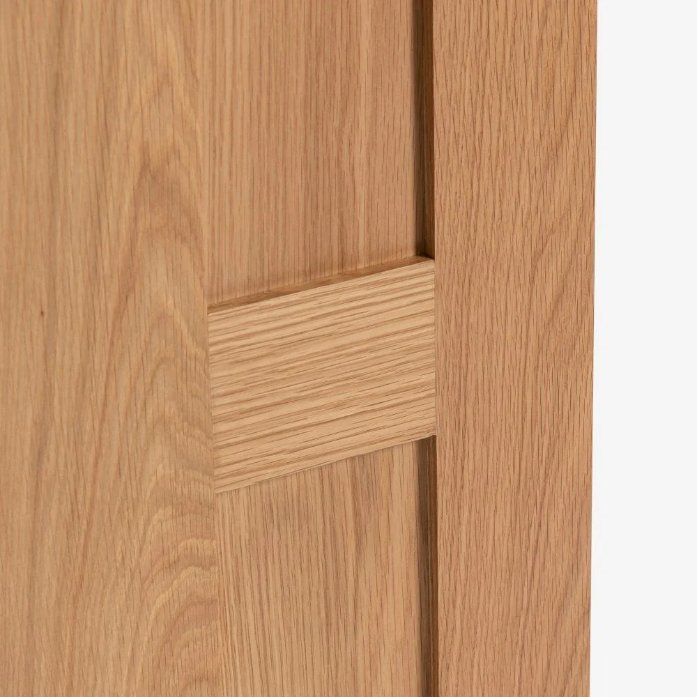 Oak Internal Fully Finished Stamford 5 Panel FD30 Fire Door - Image 4