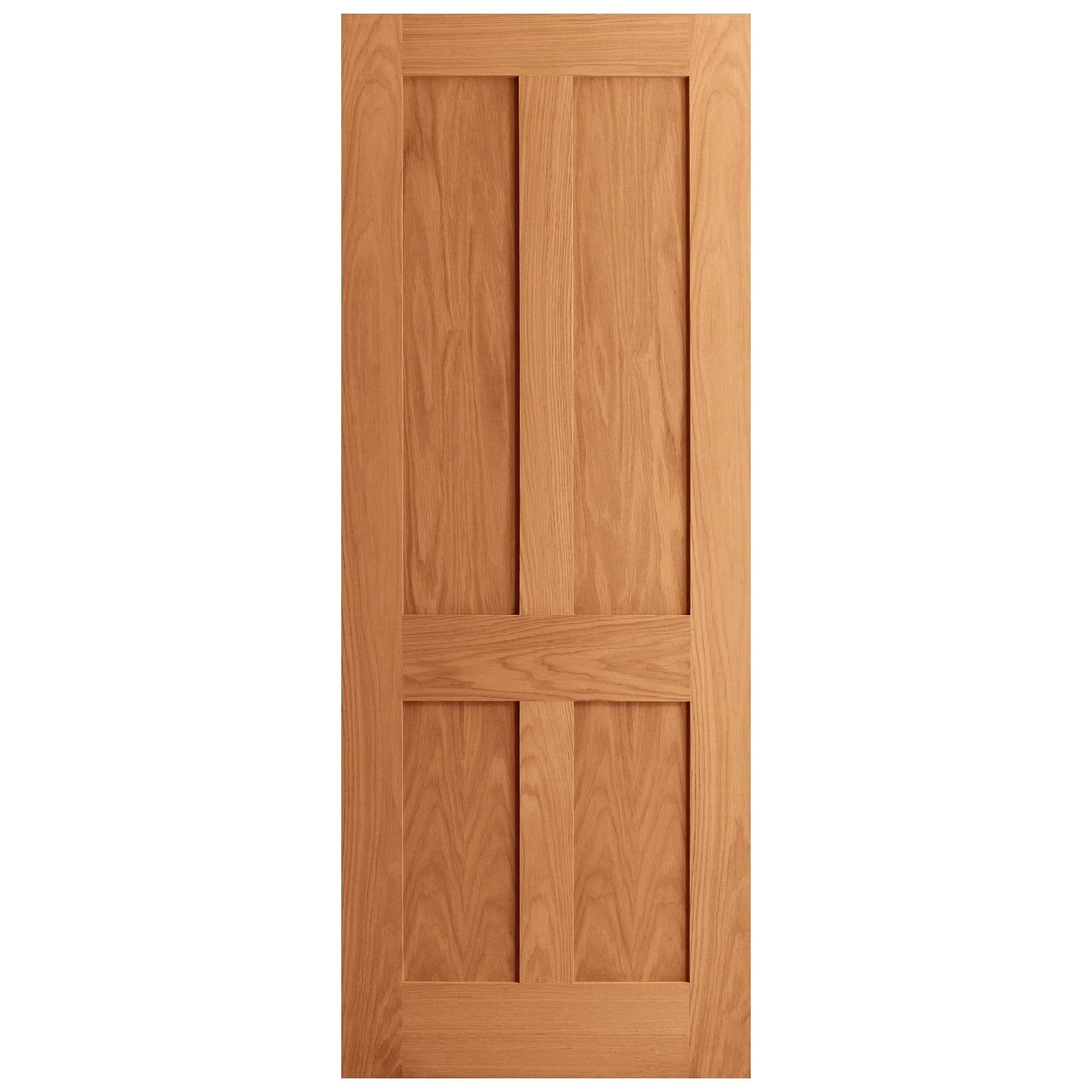 Oak Internal Fully Finished Victorian Shaker Flat Made-to-Measure FD30 Fire Door - Image 2