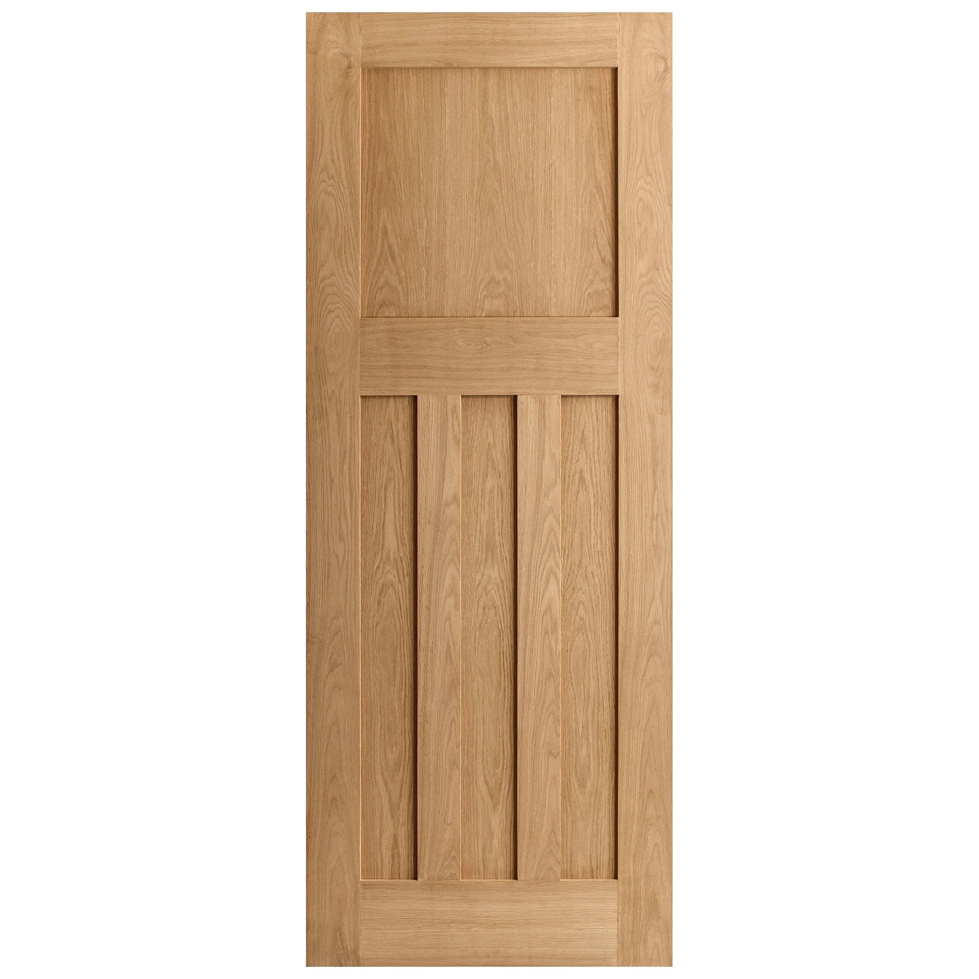 Oak Internal Unfinished 1930's DX 4 Panel FD30 Fire Door - Image 3