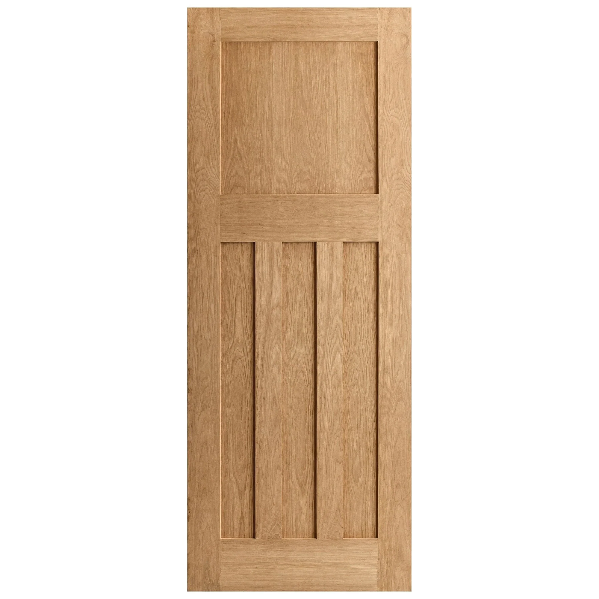 Oak Internal Unfinished 1930's DX 4 Panel Made-to-Measure Door - Image 3