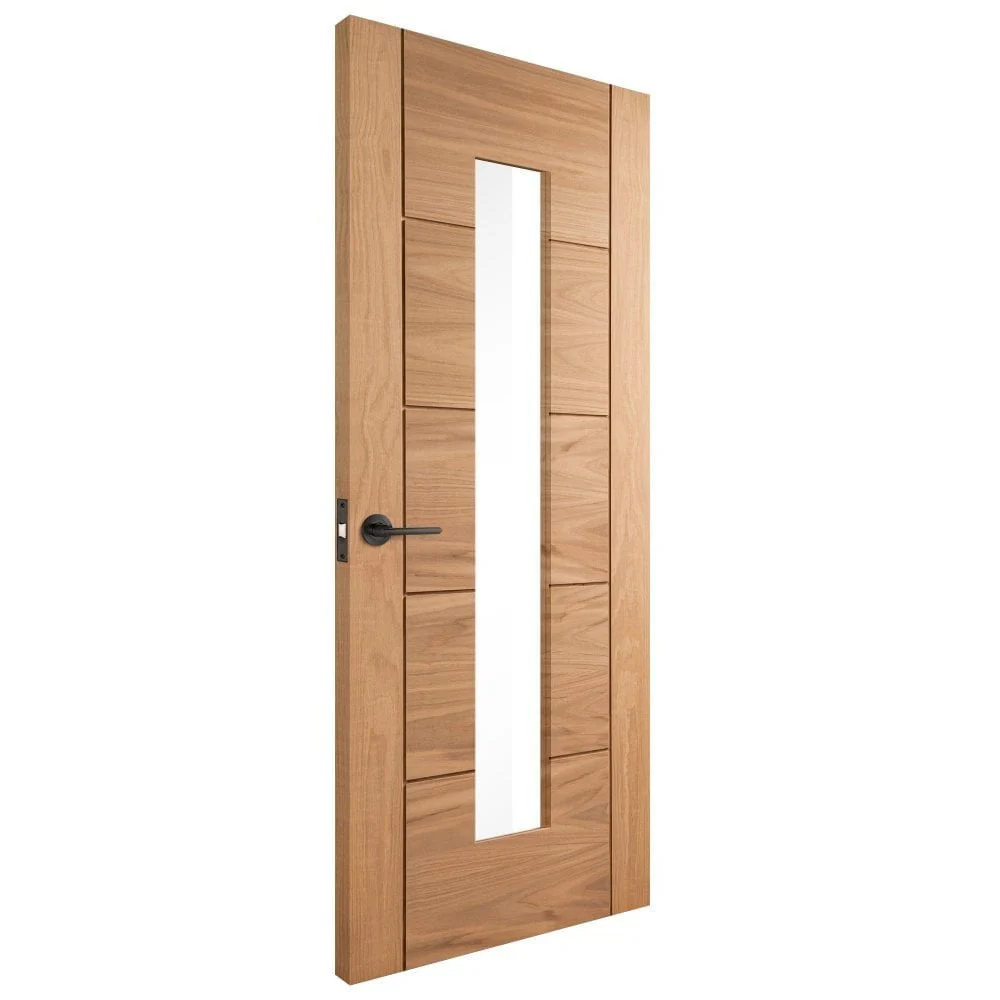 Oak Internal Unfinished Parma 1 Light Obscure Glass Made-to-Measure Door - Image 3