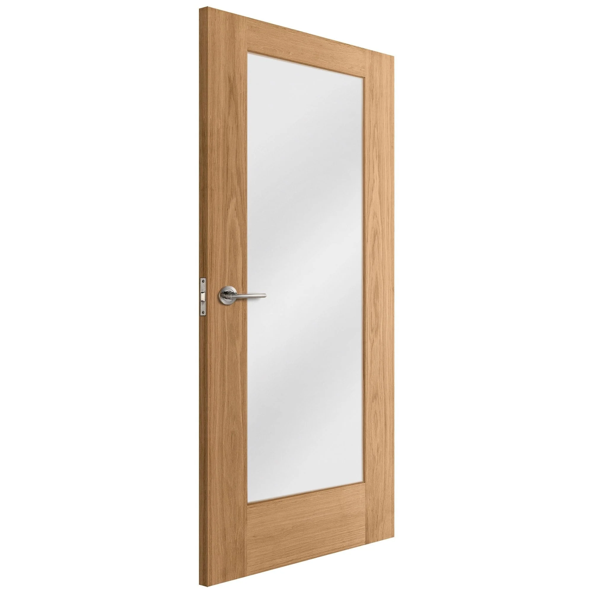 Oak Internal Unfinished Pattern 10 1 Light Obscure Glass Made-to-Measure Door - Image 2
