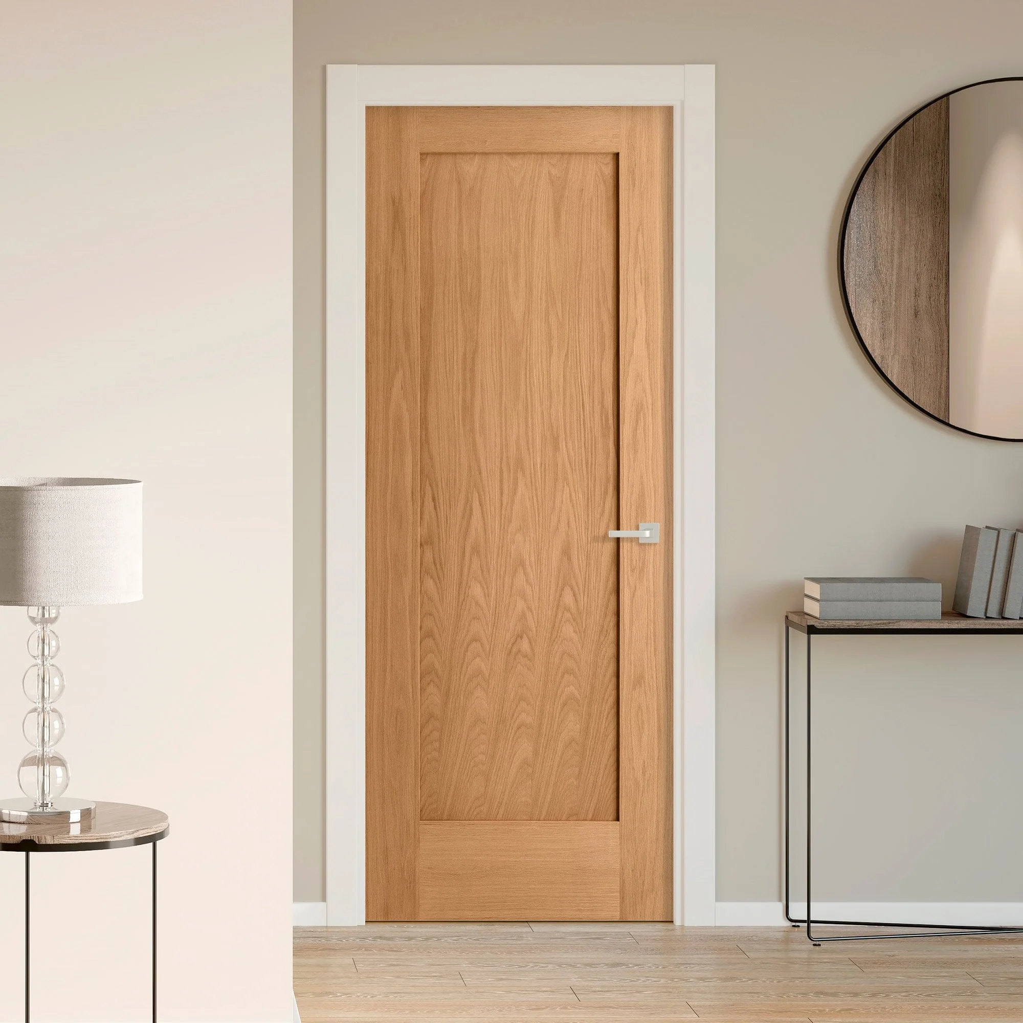 Oak Internal Unfinished Pattern 10 1 Panel Door - Image 5