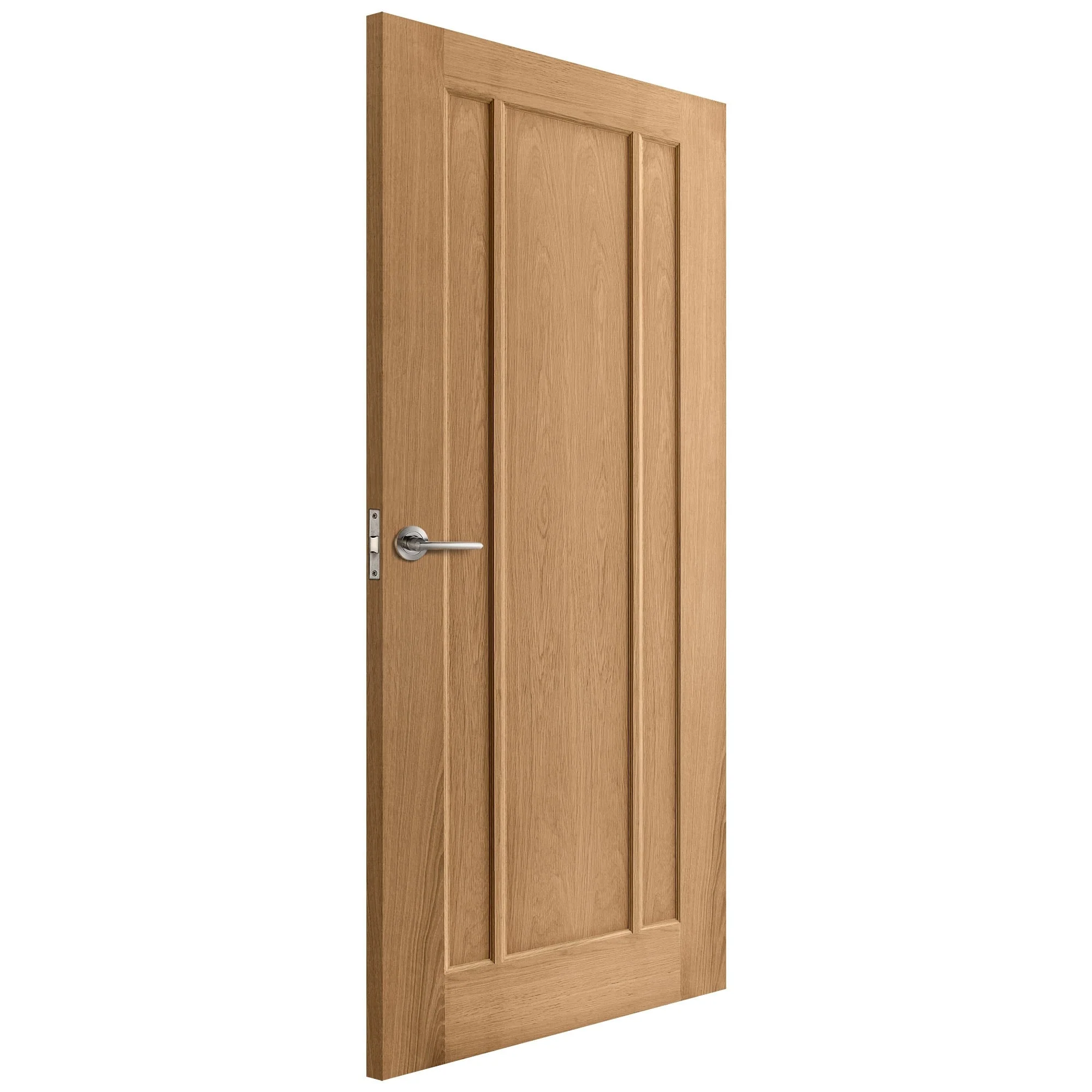 Oak Internal Unfinished Toledo 3 Panel Door - Image 4
