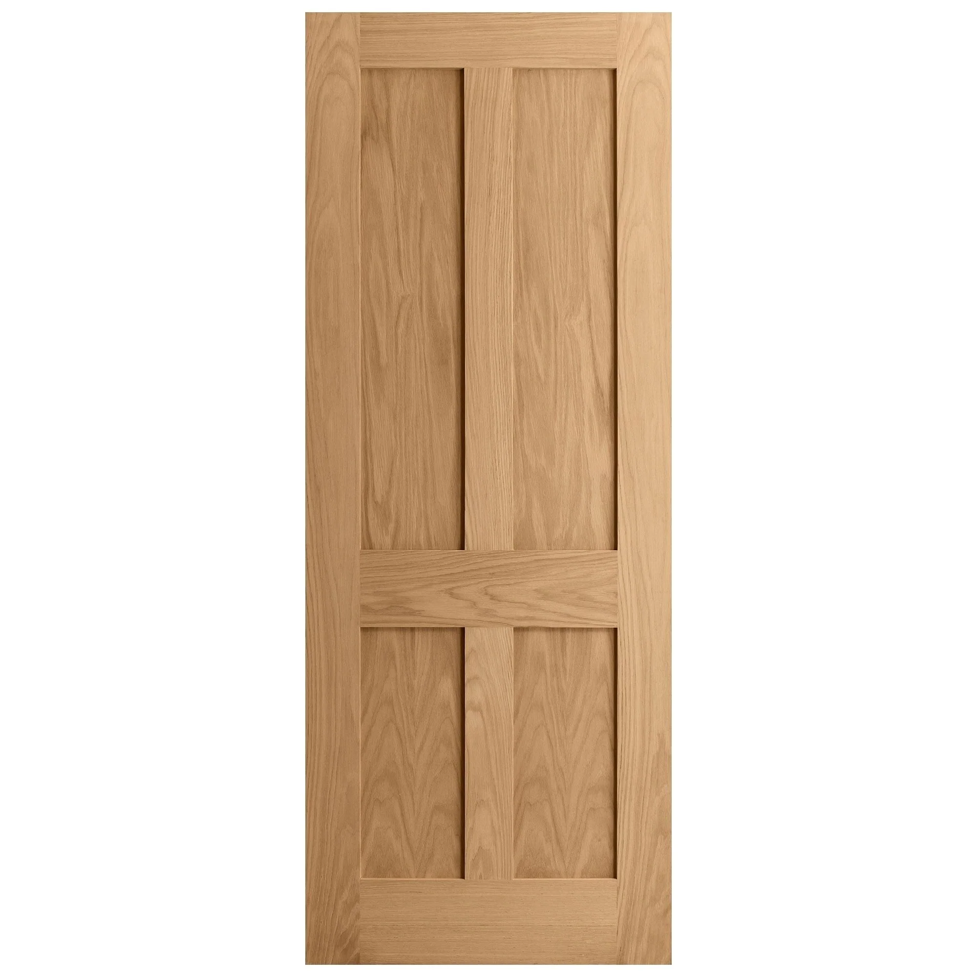 Oak Internal Unfinished Victorian 4 Panel Flat Made-to-Measure Door - Image 3