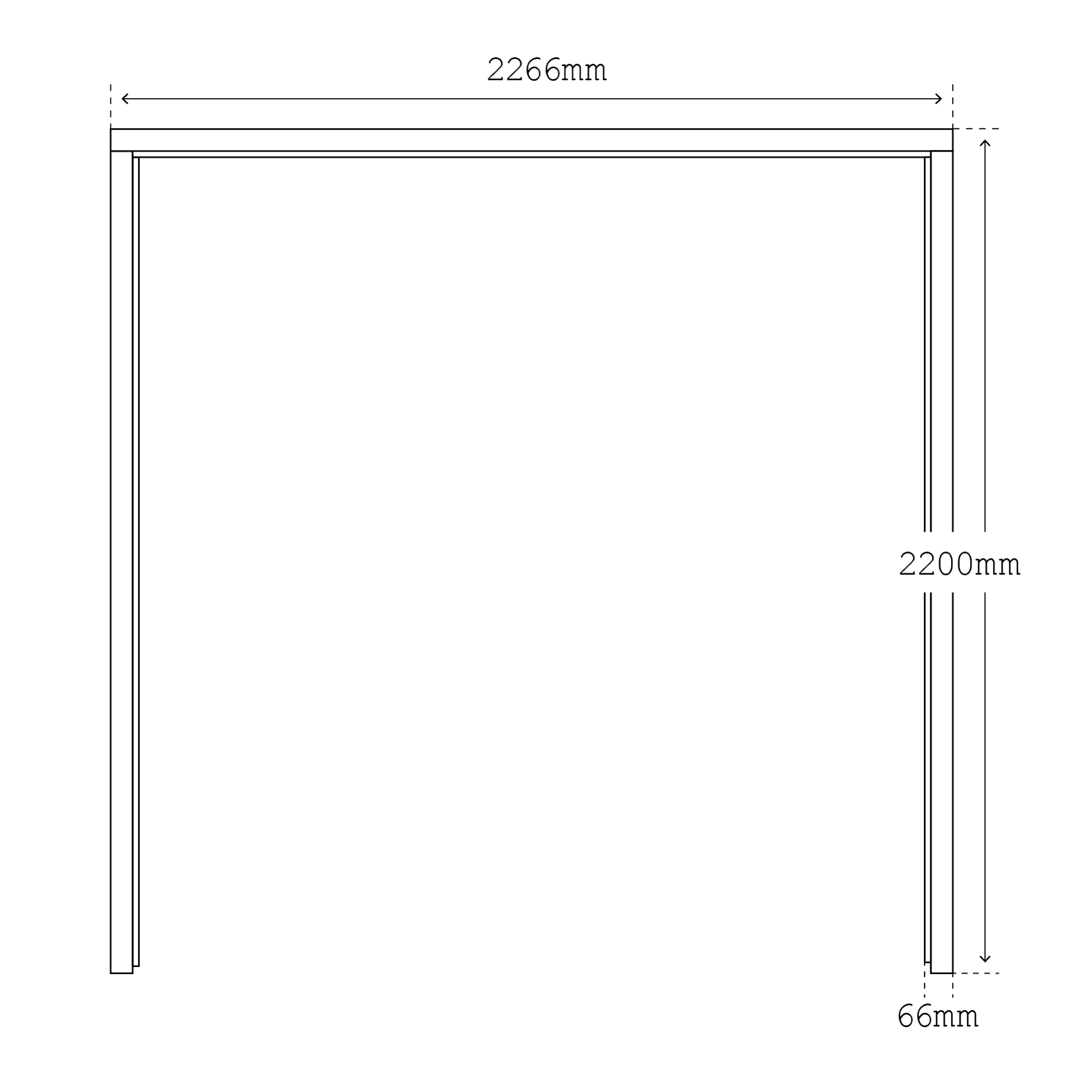 Redwood External Unfinished Solid Framed, Ledged and Braced Garage Door and Frame Set (119211) - Image 3
