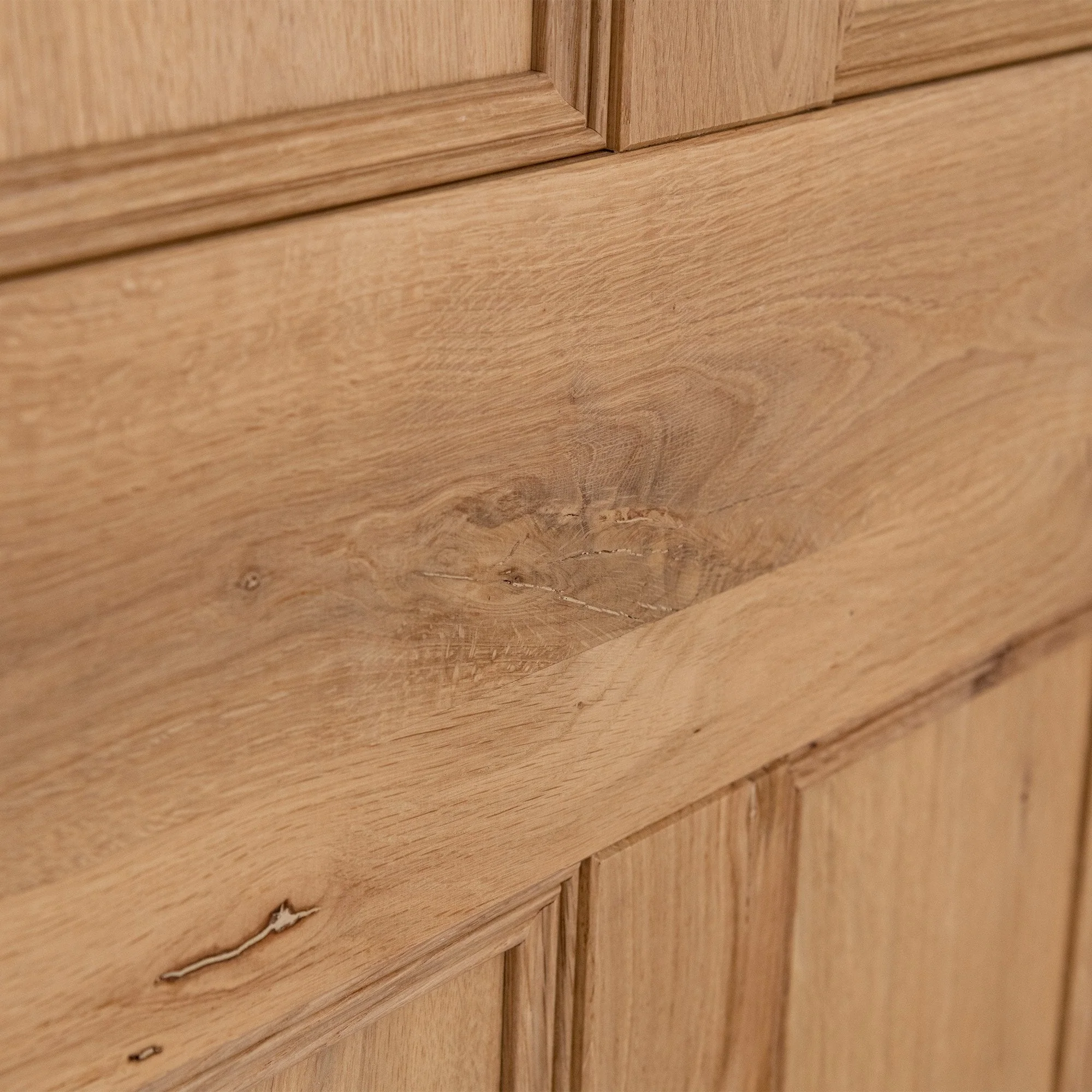 Rustic Oak Internal Fully Finished Victorian 4 Panel Door - Image 9