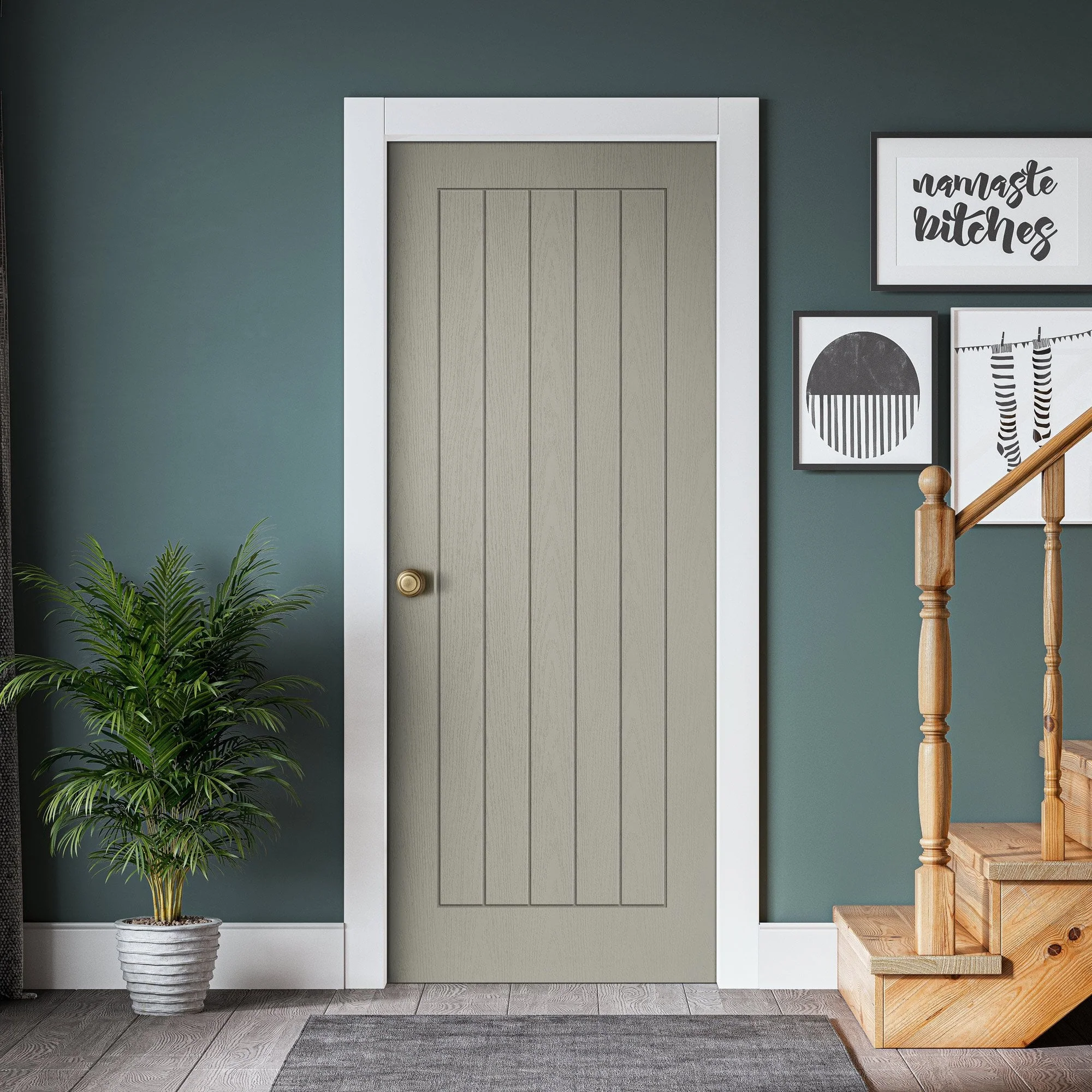 Silk Grey Internal Fully Finished Cottage Door (120413) - Image 5