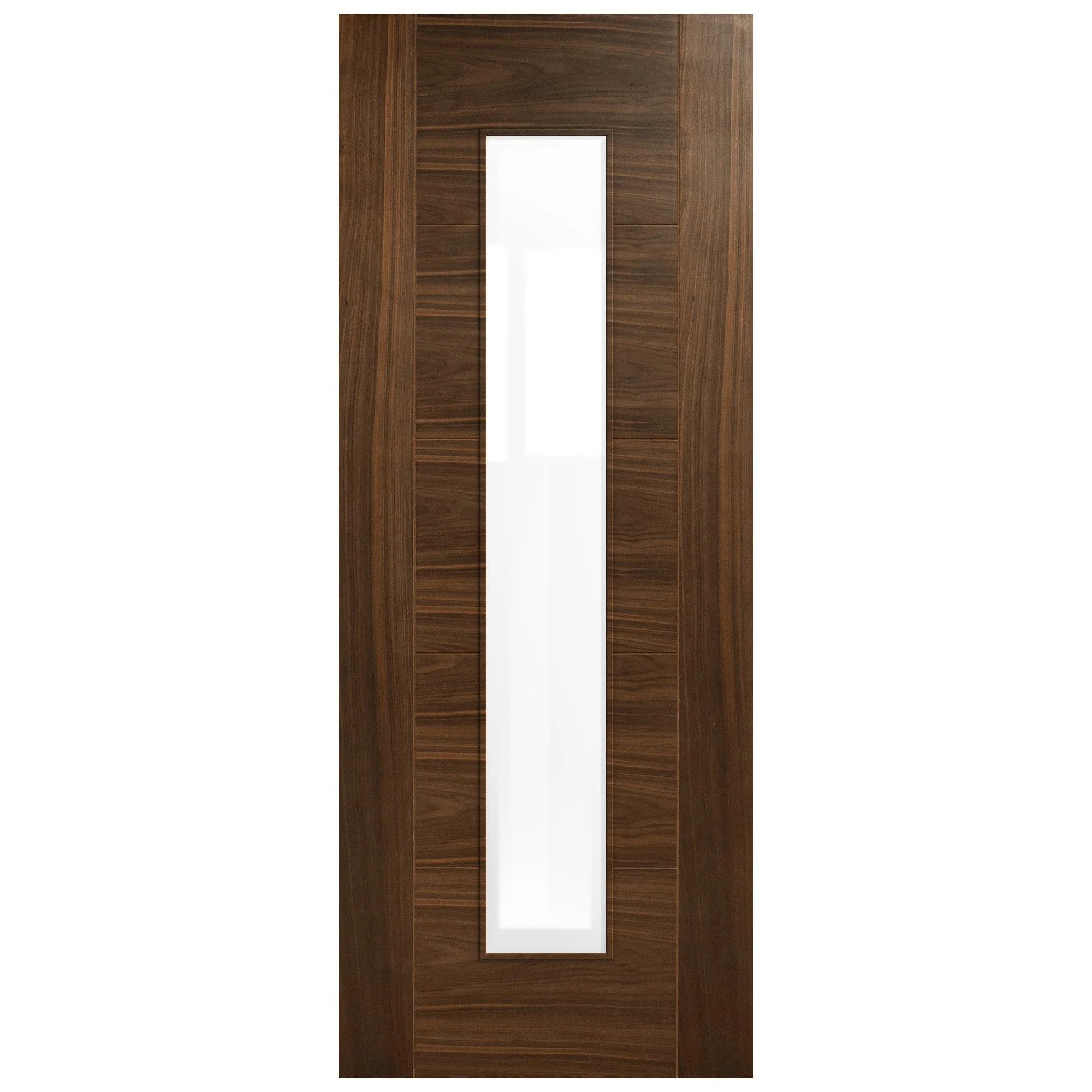 Walnut Internal Fully Finished Milano 1 Light Clear Glass Made-to-Measure Door - Image 3