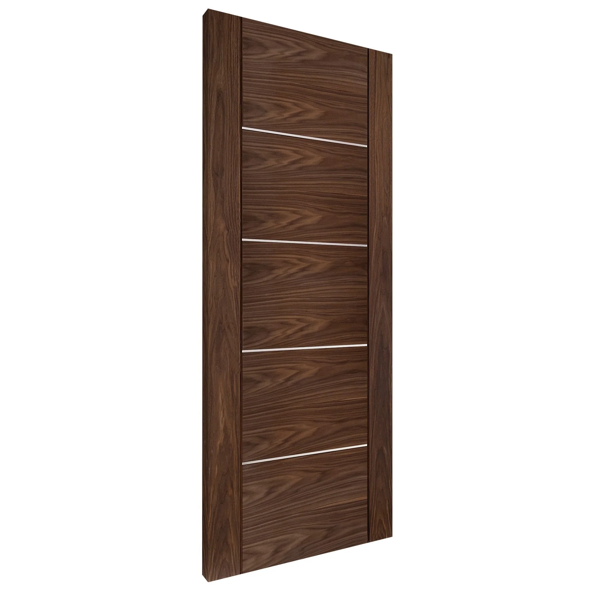 Walnut Internal Fully Finished Venice 5 Panel Made-to-Measure Door - Image 2