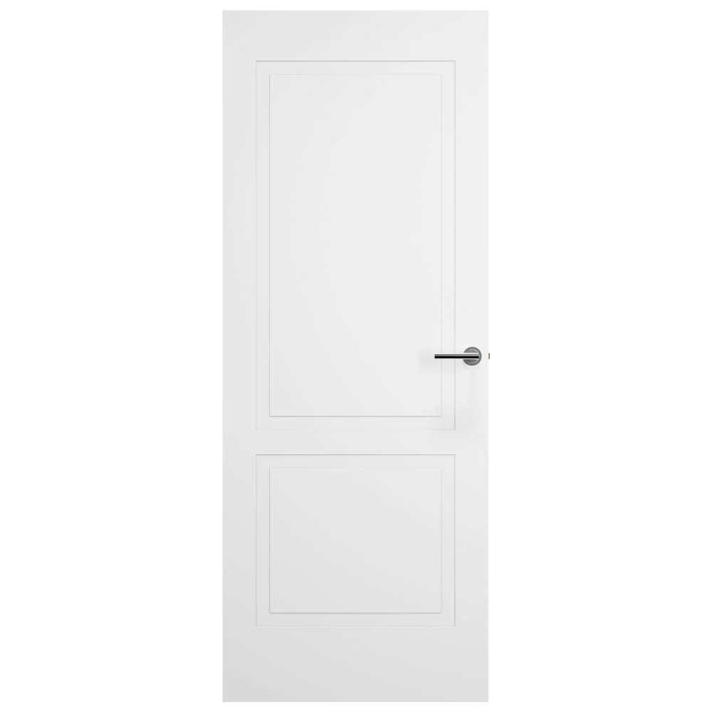 White Internal Lifestyle Moulded Smooth Shallow Groove 2 Panel Door - Image 3