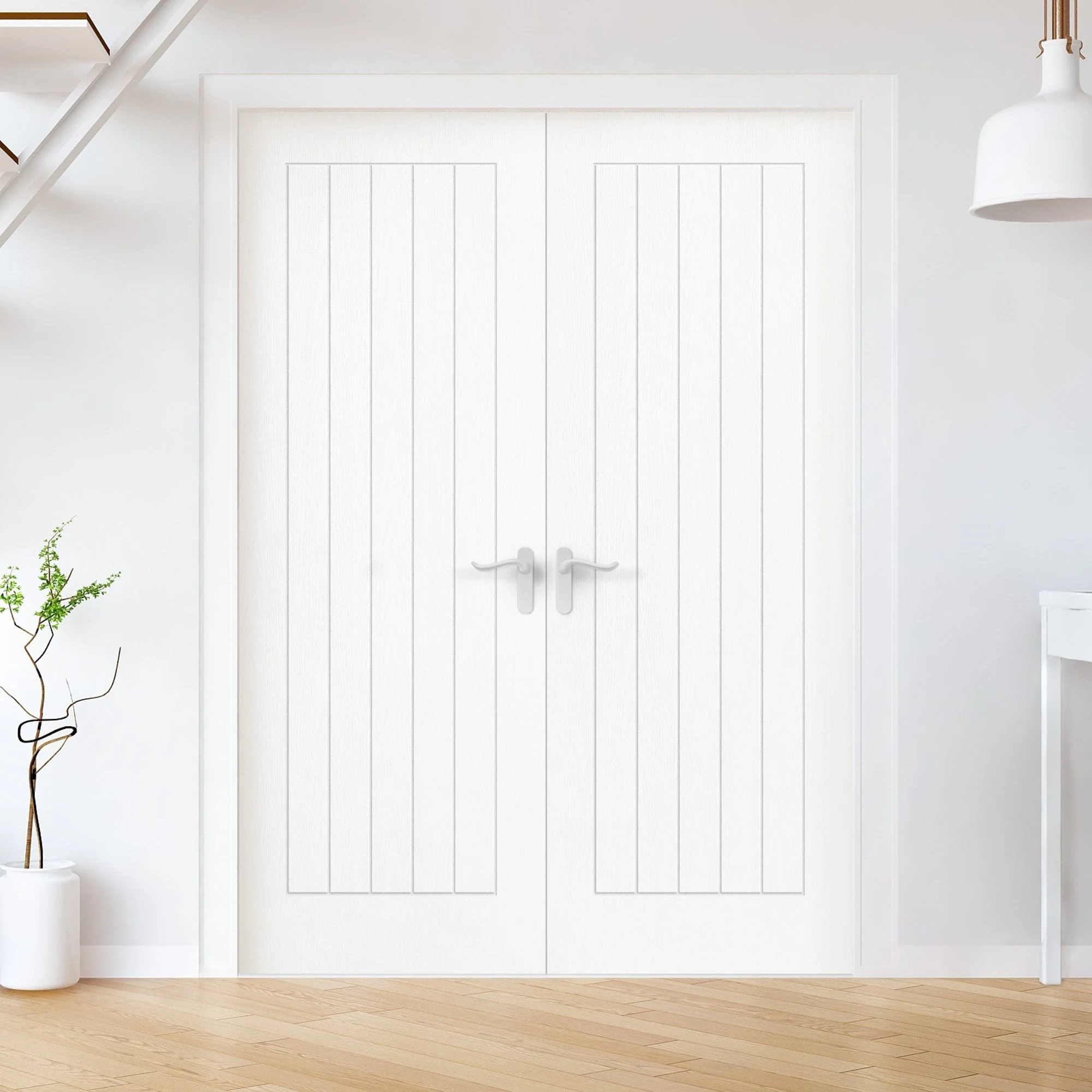 White Internal Moulded Textured Lifestyle Farley Door - Image 4