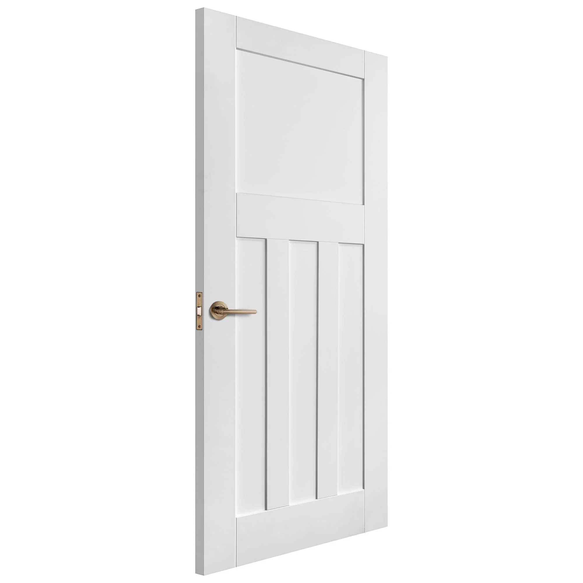 White Internal Primed 1930's DX 4 Panel Made-to-Measure Door - Image 2