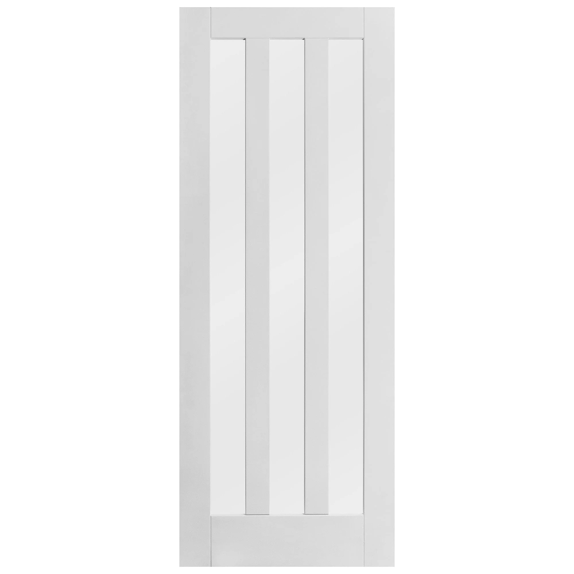 White Internal Primed Ashton 3 Light Obscure Glass Made-to-Measure Door - Image 3