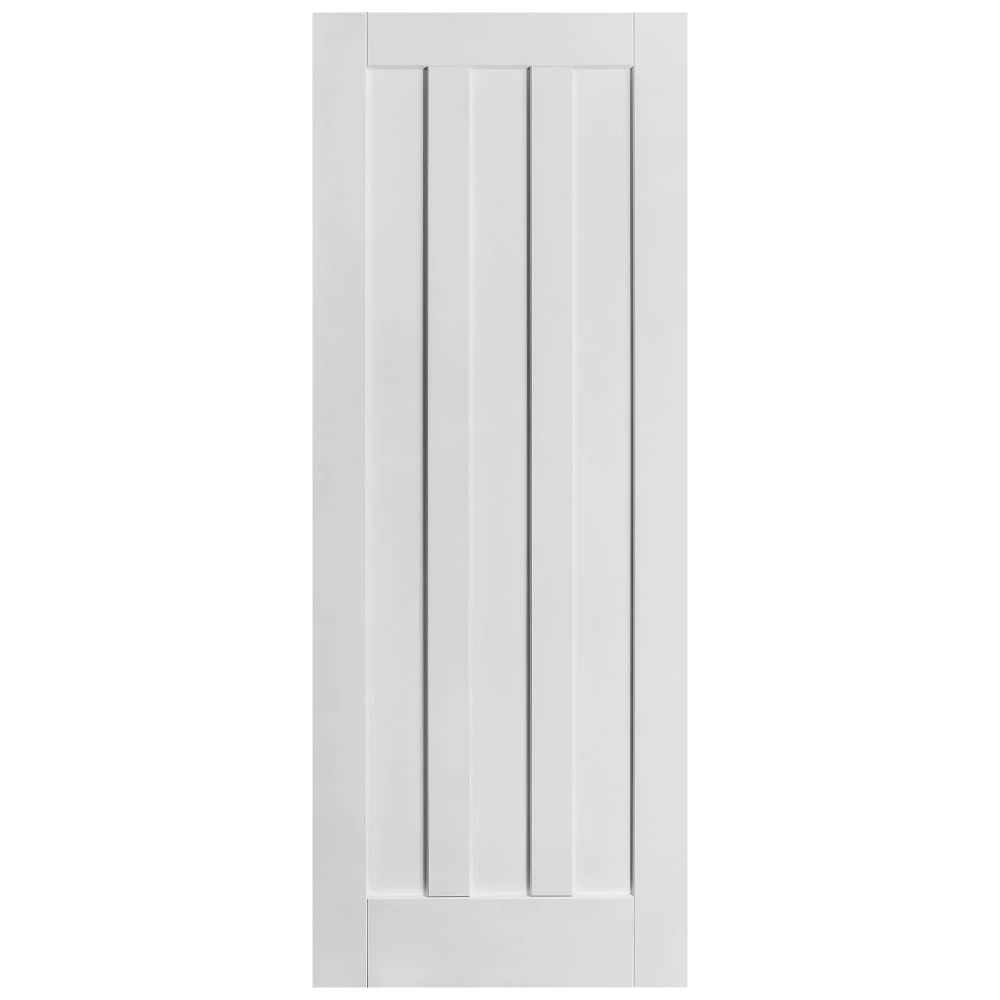 White Internal Primed Ashton 3 Panel Made-to-Measure Door - Image 3