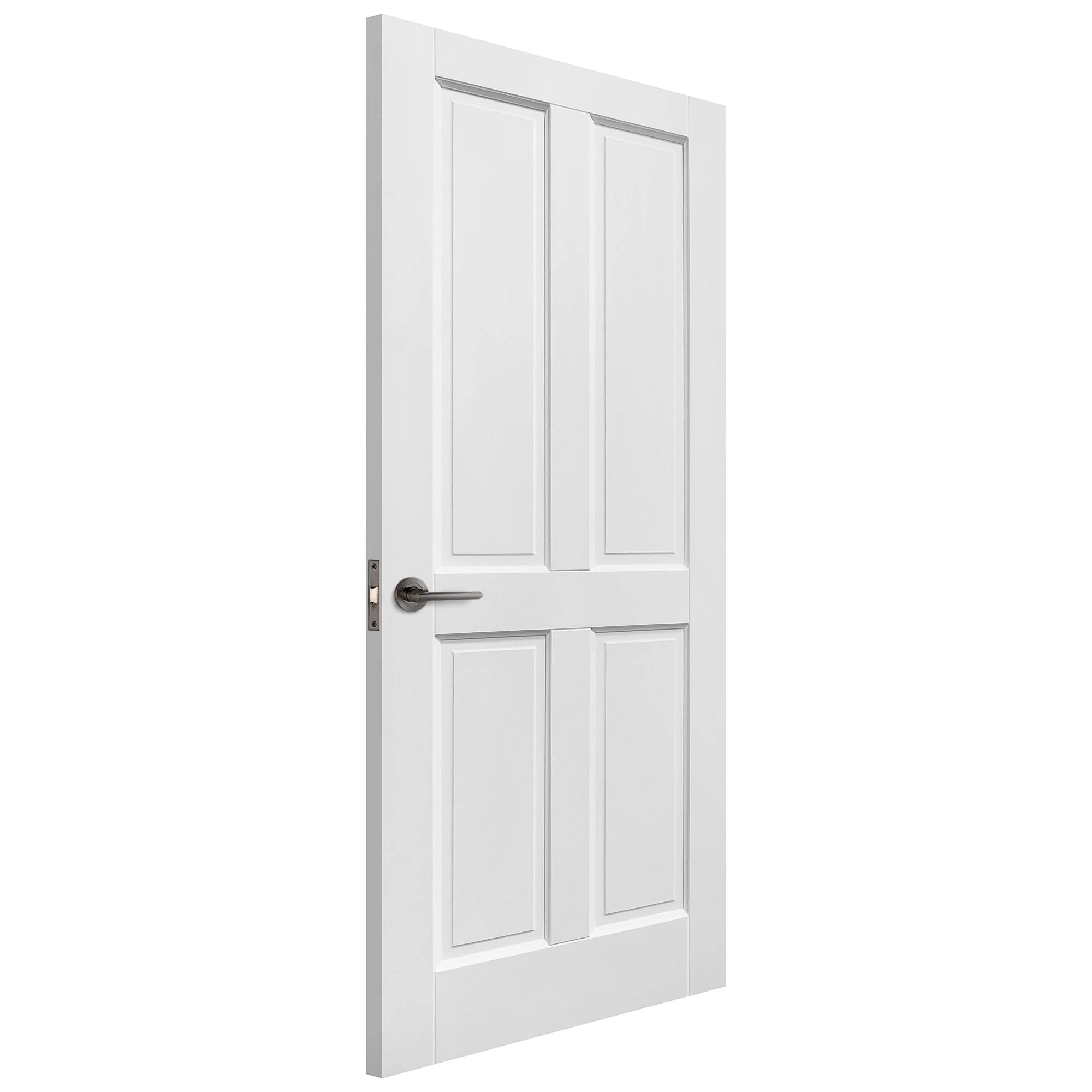 White Internal Primed Berkeley 4 Panel Door - Image 2