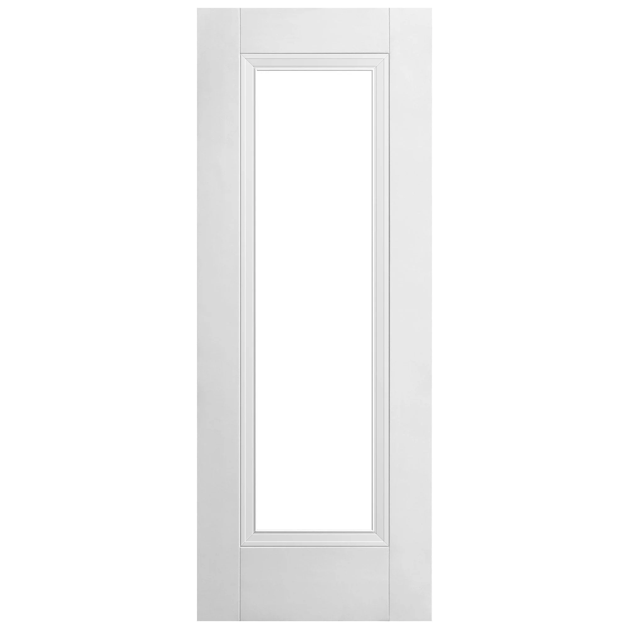 White Internal Primed Elegance Lancaster 1 Light Clear Glass Made-to-Measure Door - Image 3