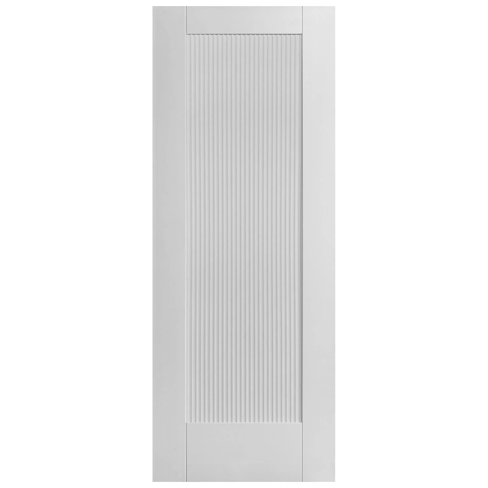 White Internal Primed Fluted Pattern 10 Panelled Door - Image 3