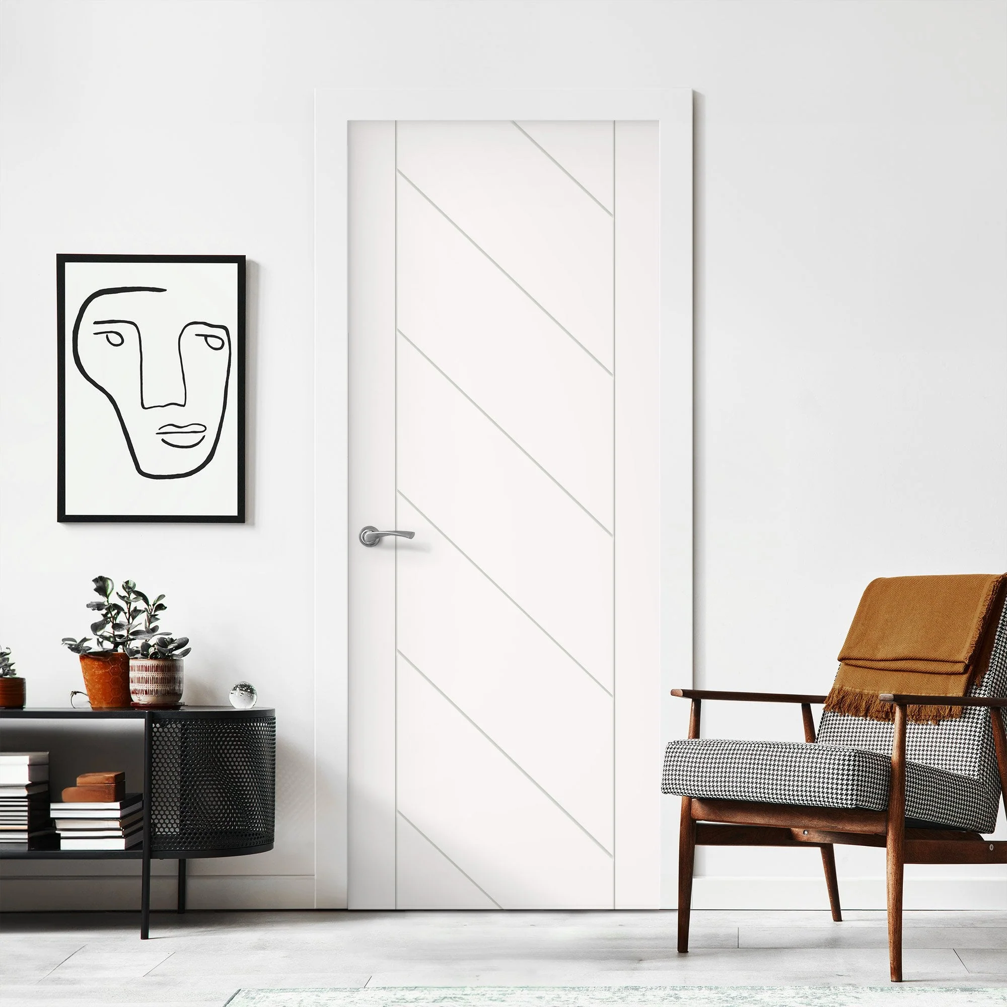 White Internal Primed Monza Door