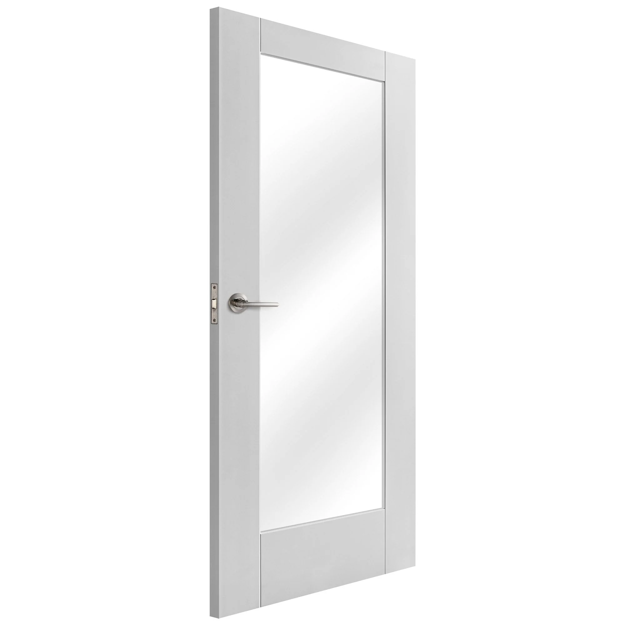 White Internal Primed Pattern 10 Clear Glass Door - Image 2