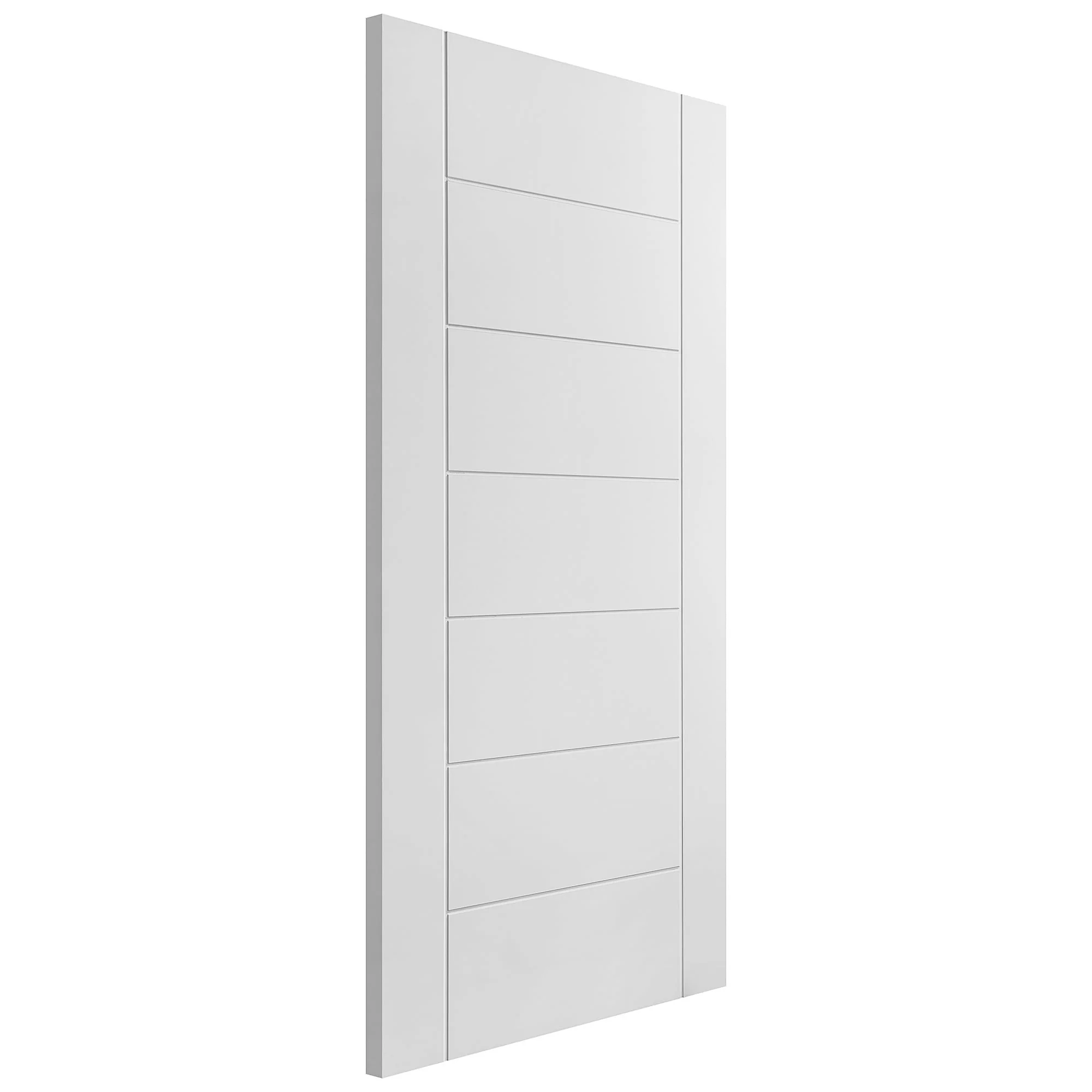 White Internal Primed Pedrena 7 Panel Made-to-Measure Door - Image 4