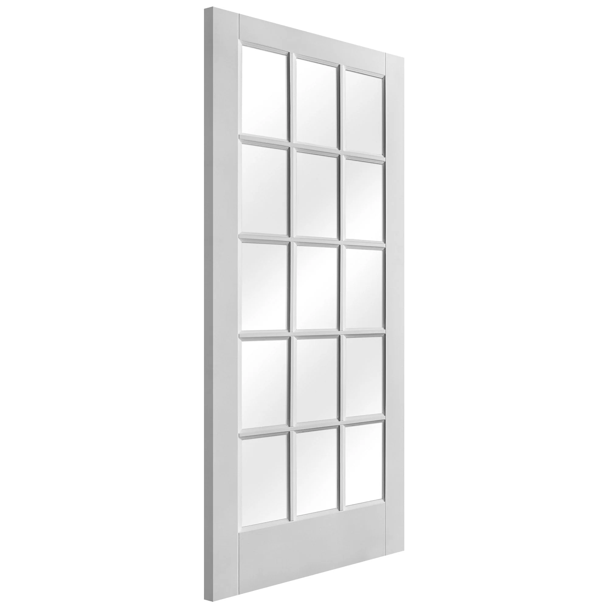 White Internal Primed SA 15 Light Clear Glass Door - Image 4