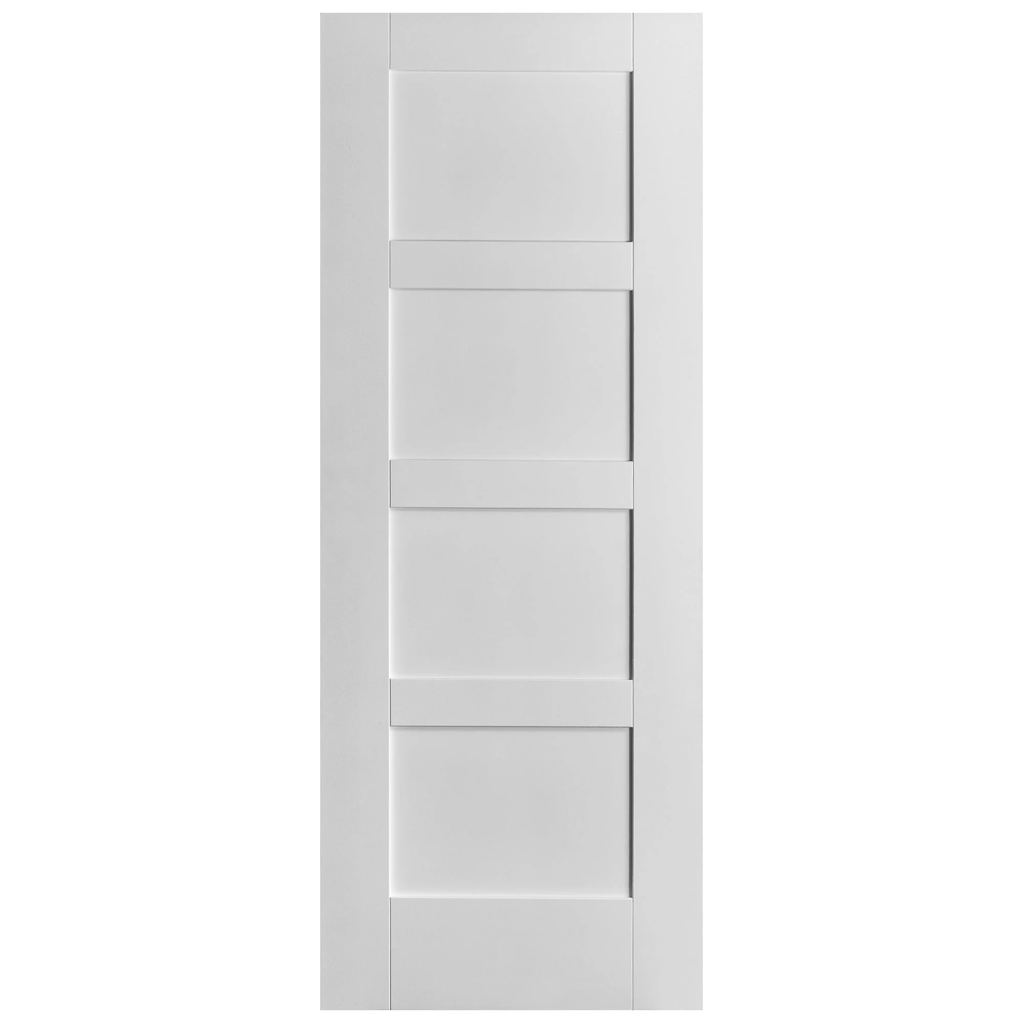 White Internal Primed Shaker 4 Panel Made-to-Measure Door - Image 3
