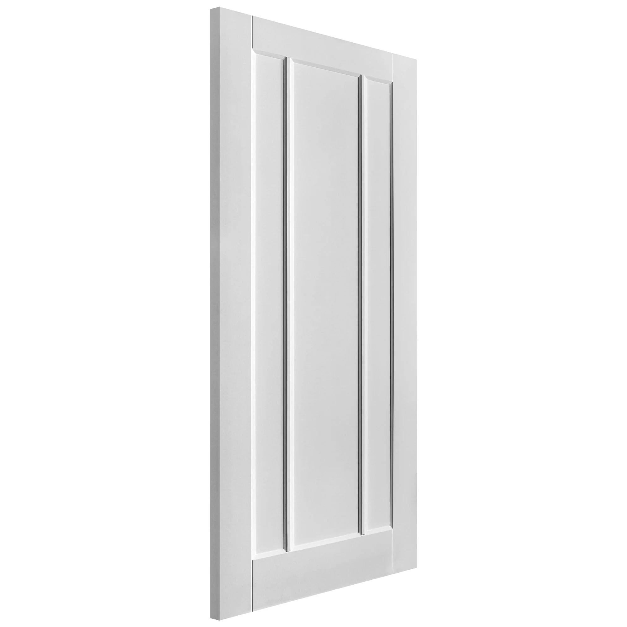 White Internal Primed Toledo 3 Panel Door - Image 4