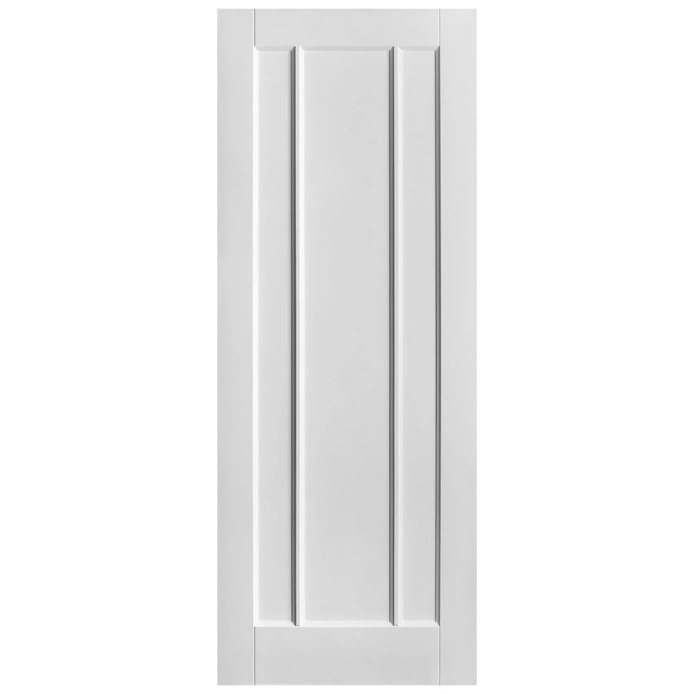 White Internal Primed Toledo 3 Panel Fire Door - Image 3