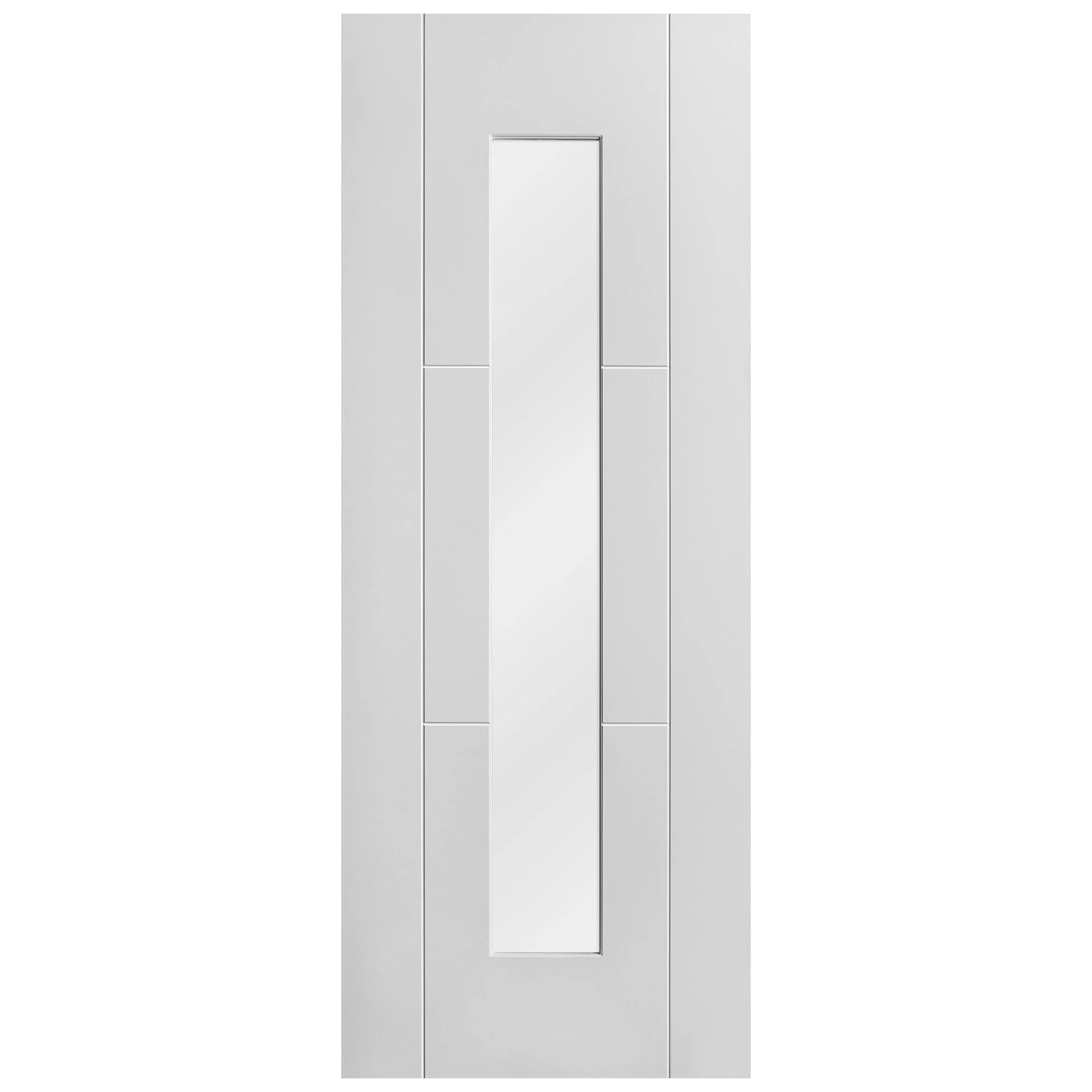 White Internal Primed Trent 3 Panel 1 Light Obscure Glass Made-to-Measure Door - Image 3